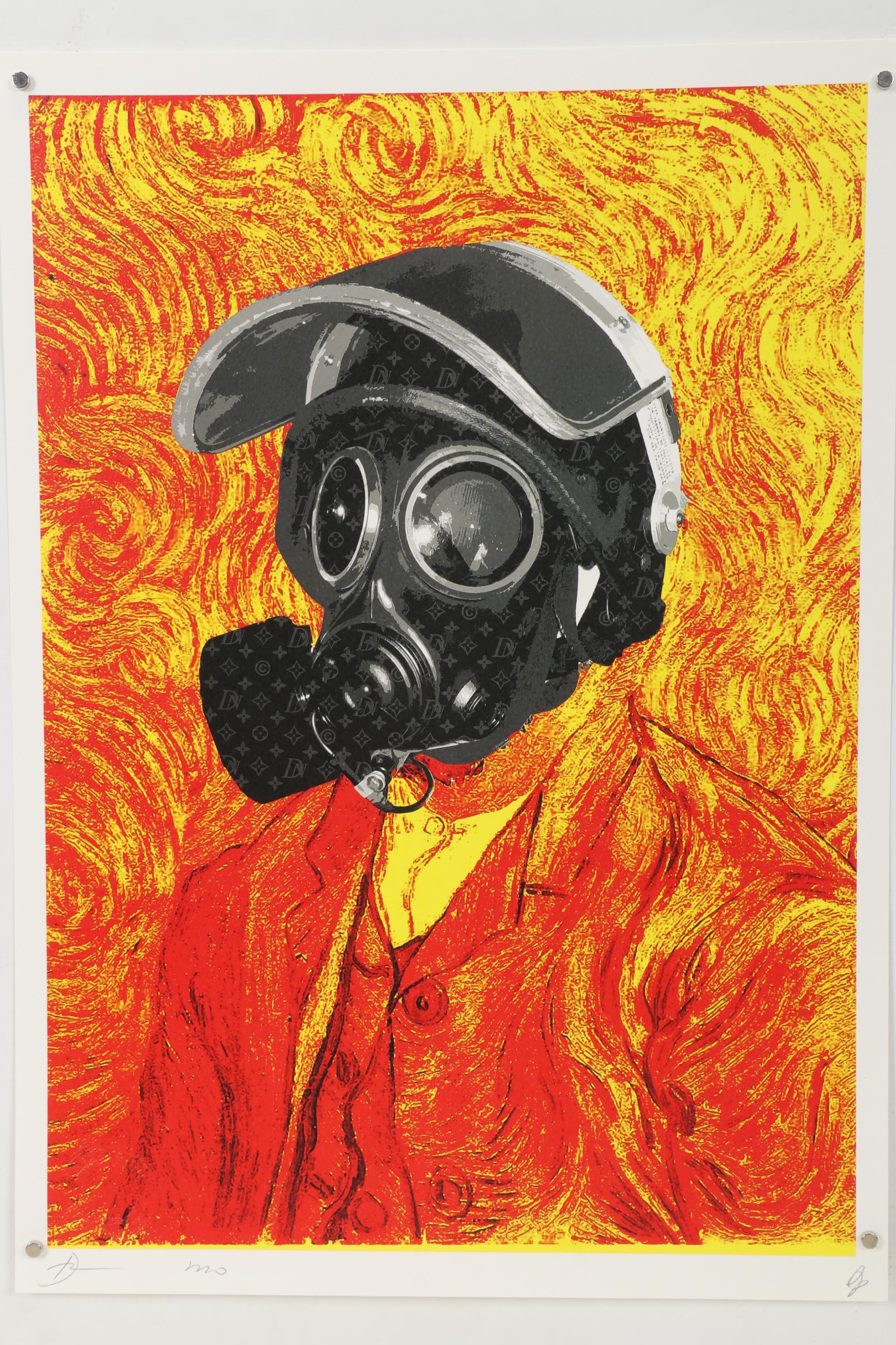 Death NYC Pop Art Graphic Print Vincent Van Gogh with Mask