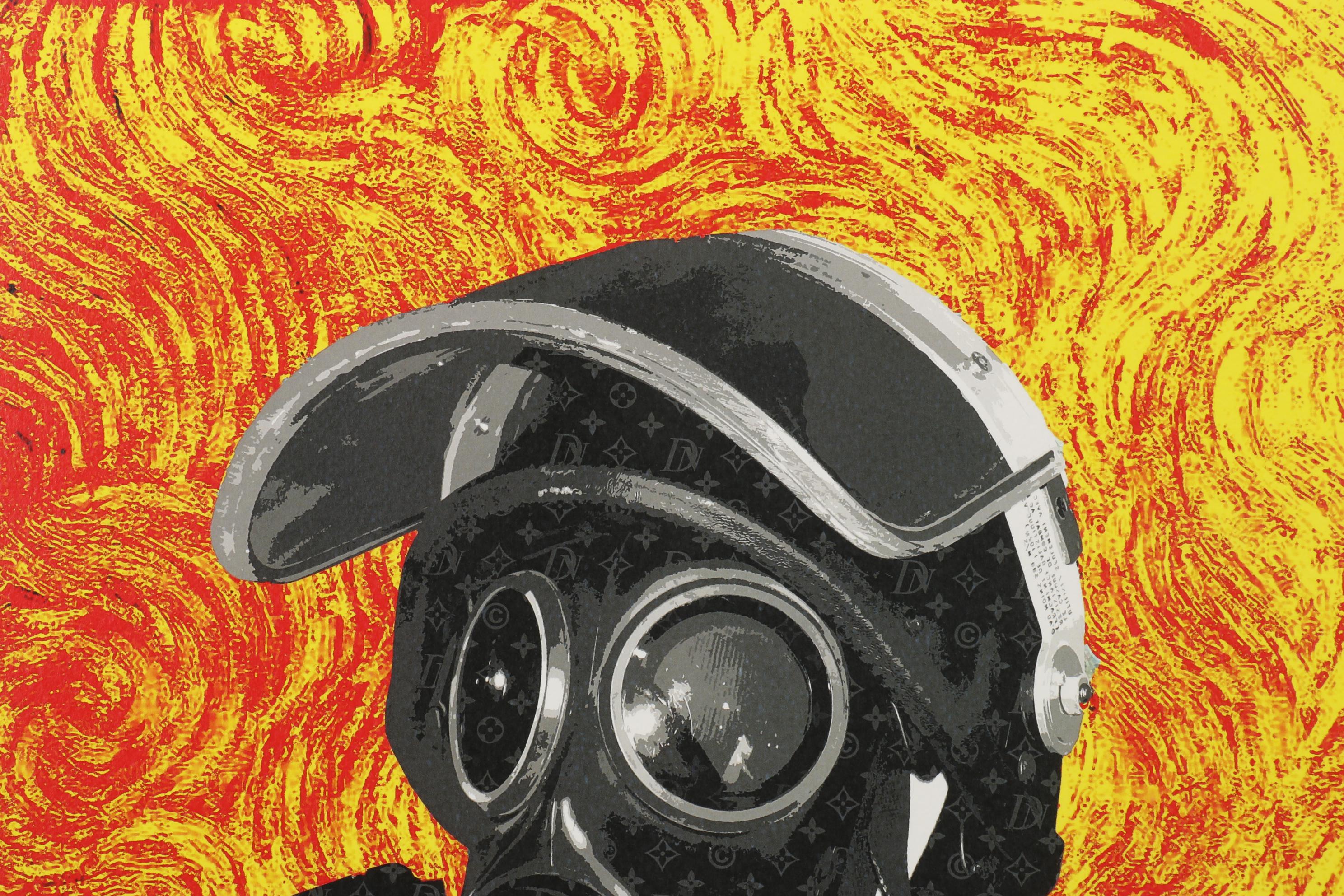 Death NYC Pop Art Graphic Print Vincent Van Gogh with Mask