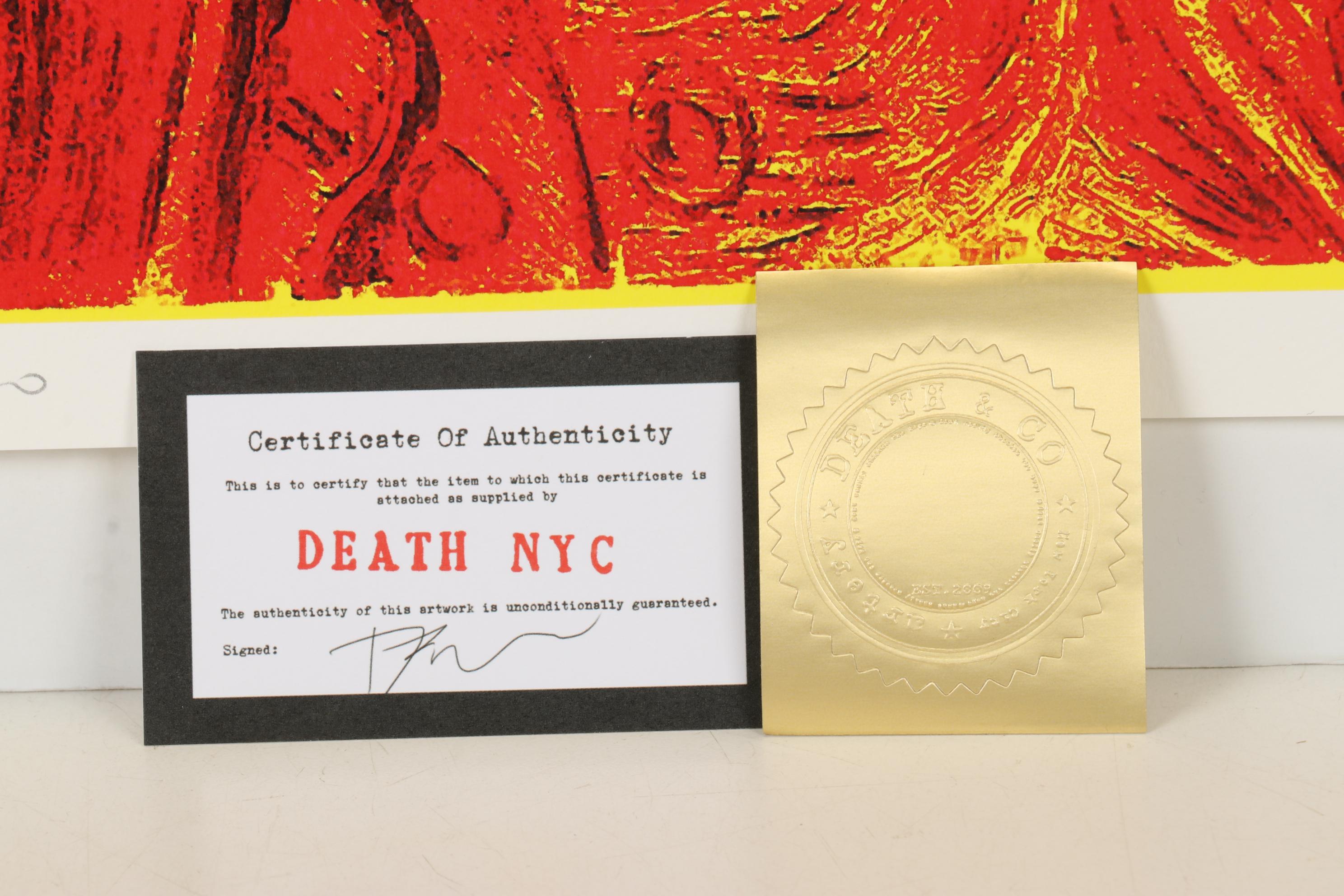 Death NYC Pop Art Graphic Print Vincent Van Gogh with Mask