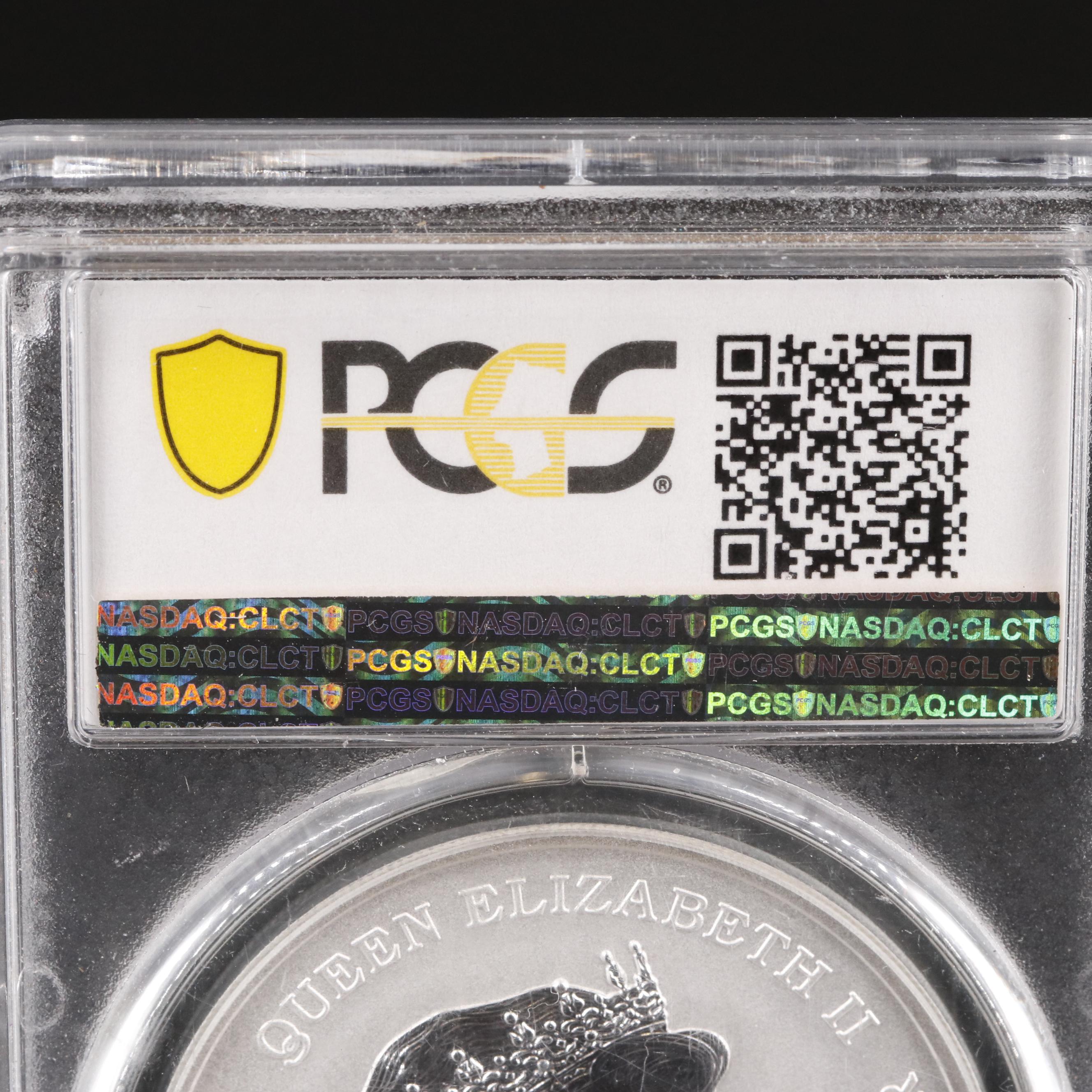 PCGS MS70 2020-P Tuvalu One Dollar Silver Coin