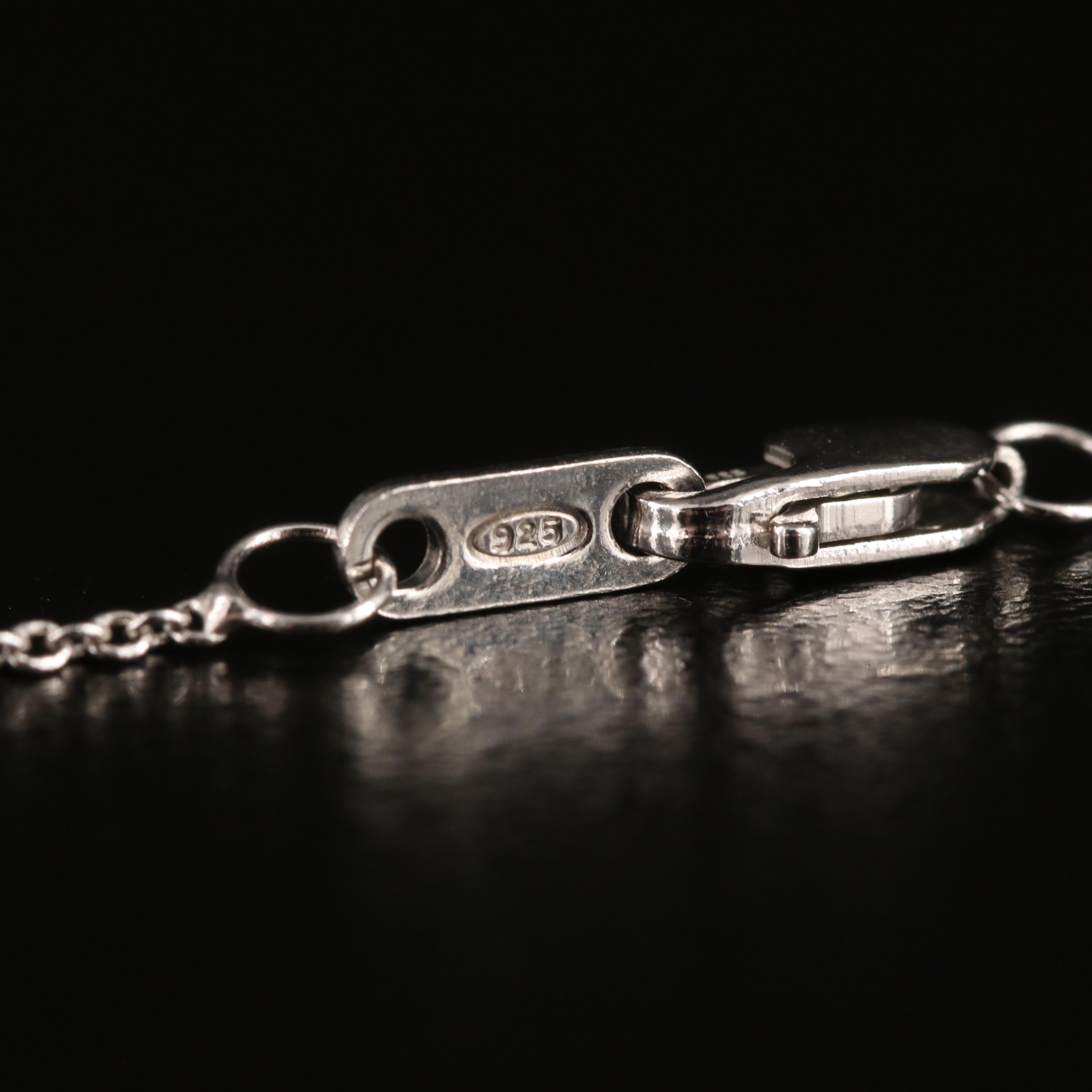 Sterling Diamond Double Heart Necklace