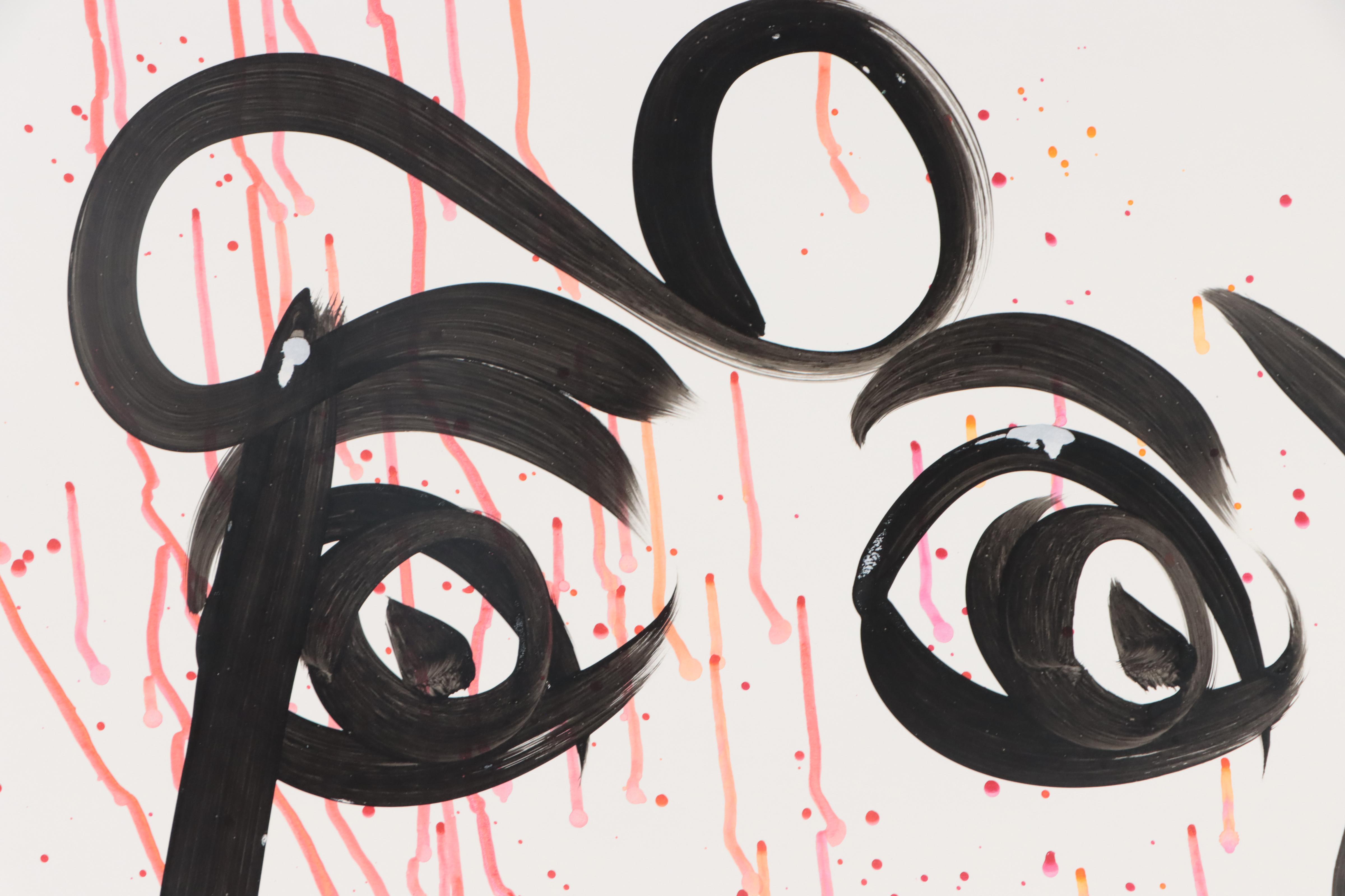 Peter Keil Abstract Portrait Acrylic Painting