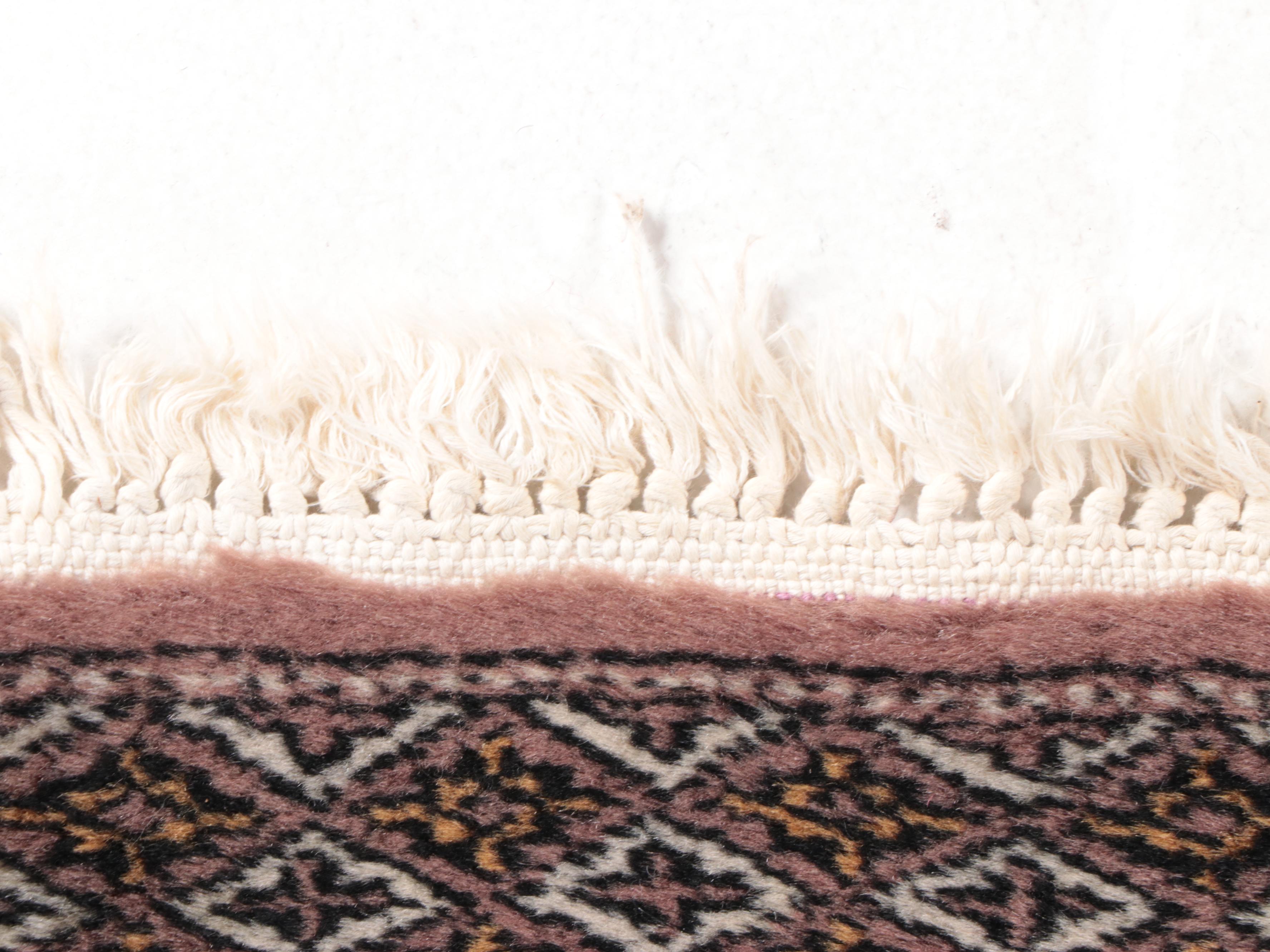 2'1 x 3'4 Hand-Knotted Signed Pakistani Bokhara Accent Rug