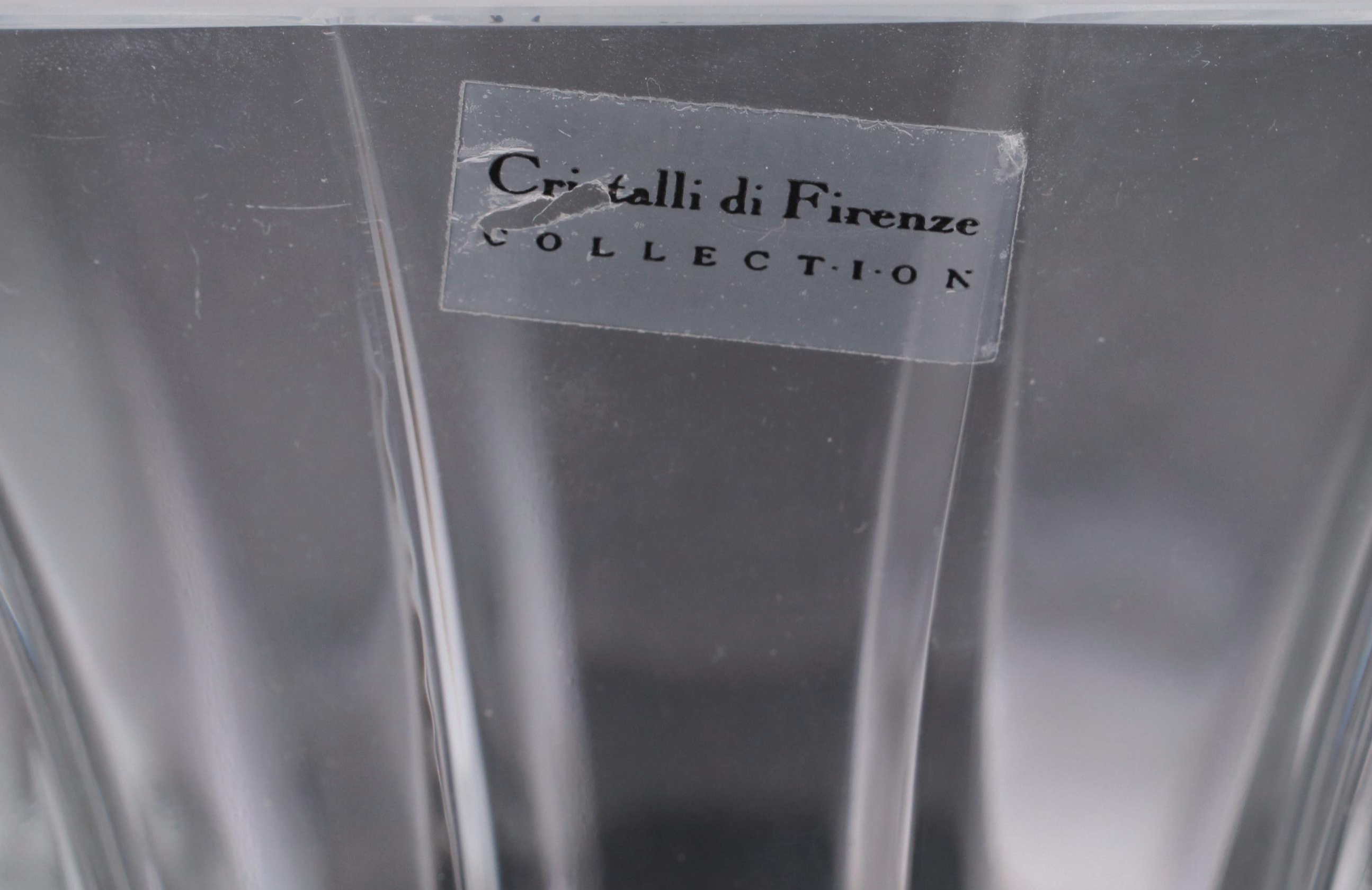 Cristalli Di Firenze Glass Vase
