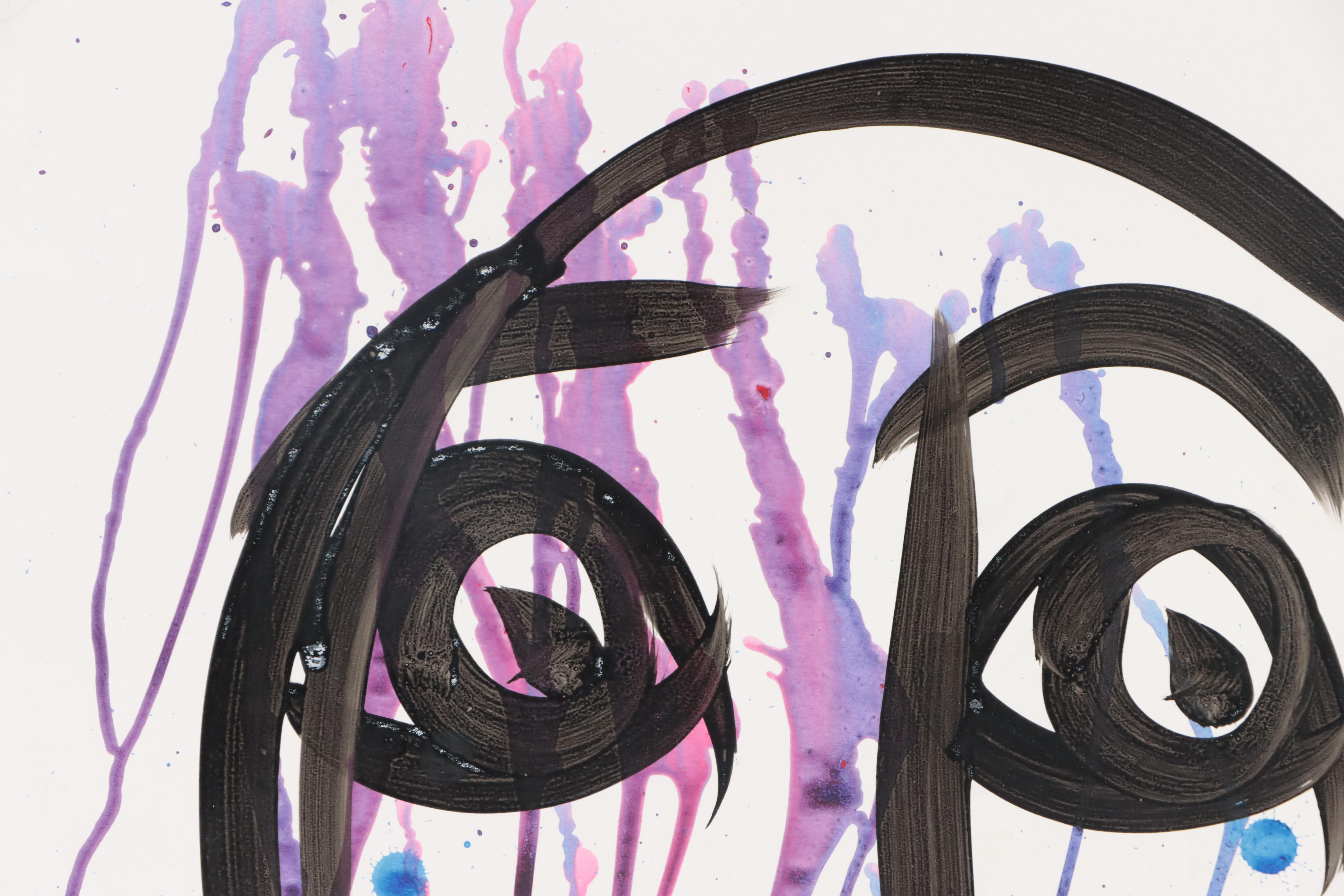 Peter Keil Abstract Portrait Acrylic Painting