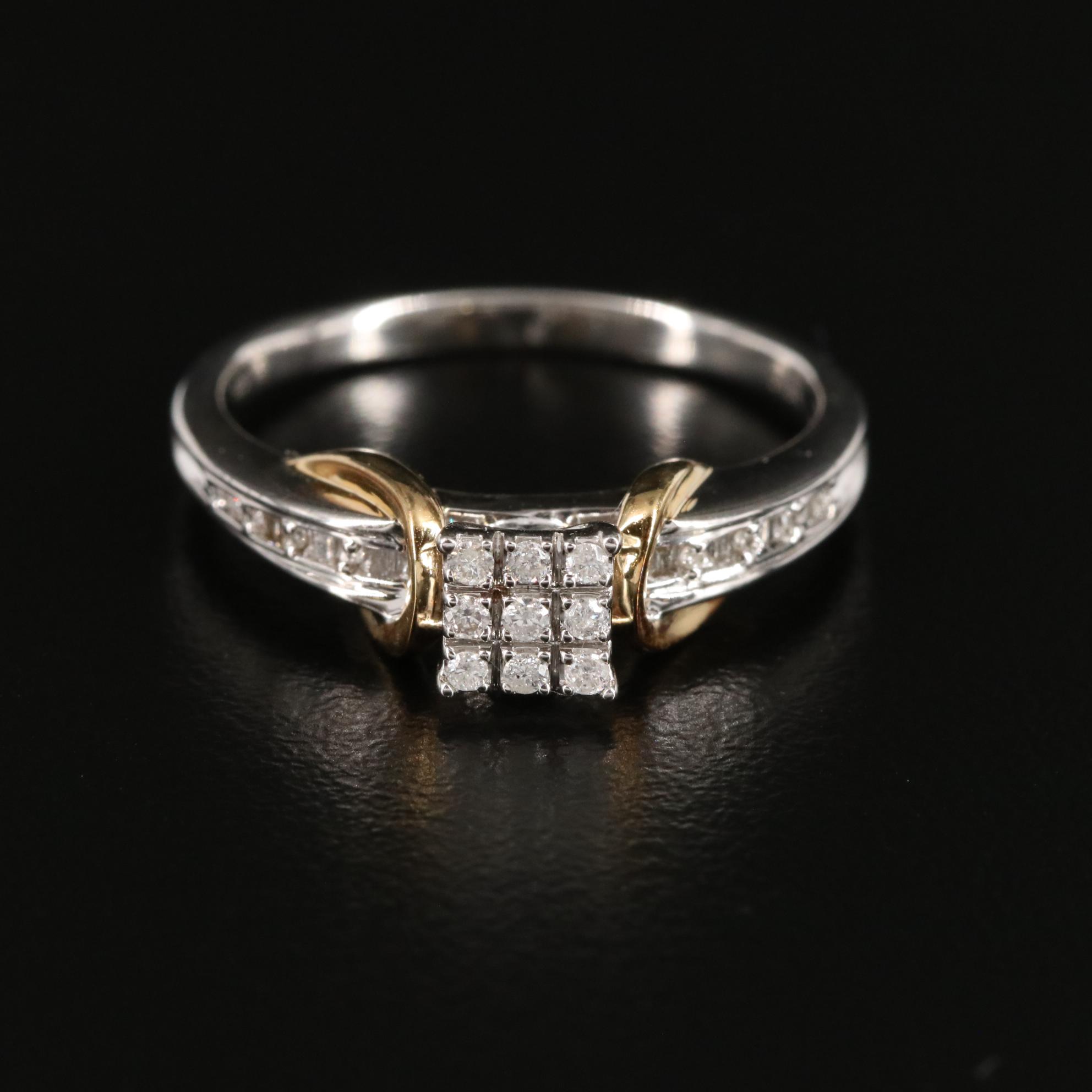 Sterling Diamond Ring