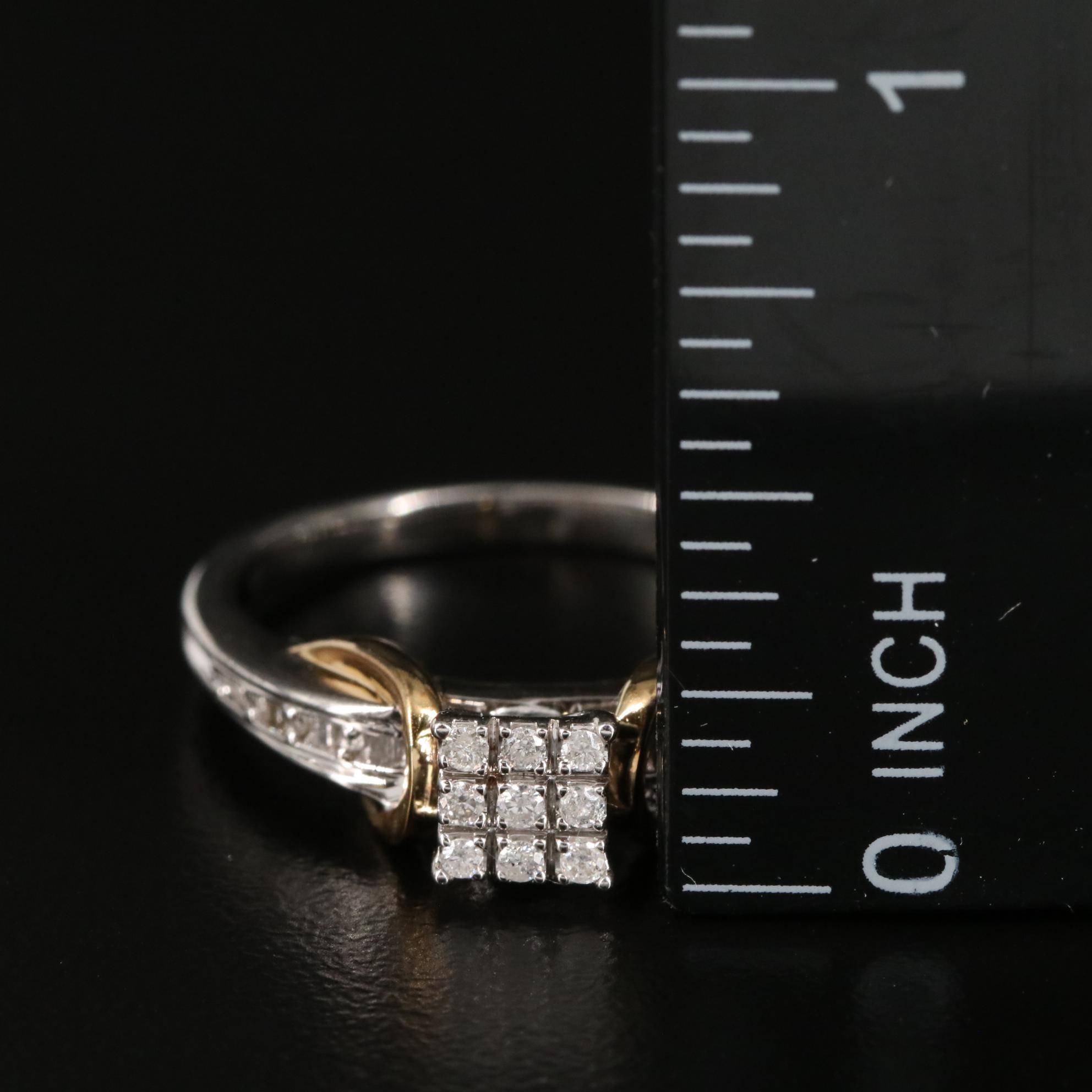 Sterling Diamond Ring