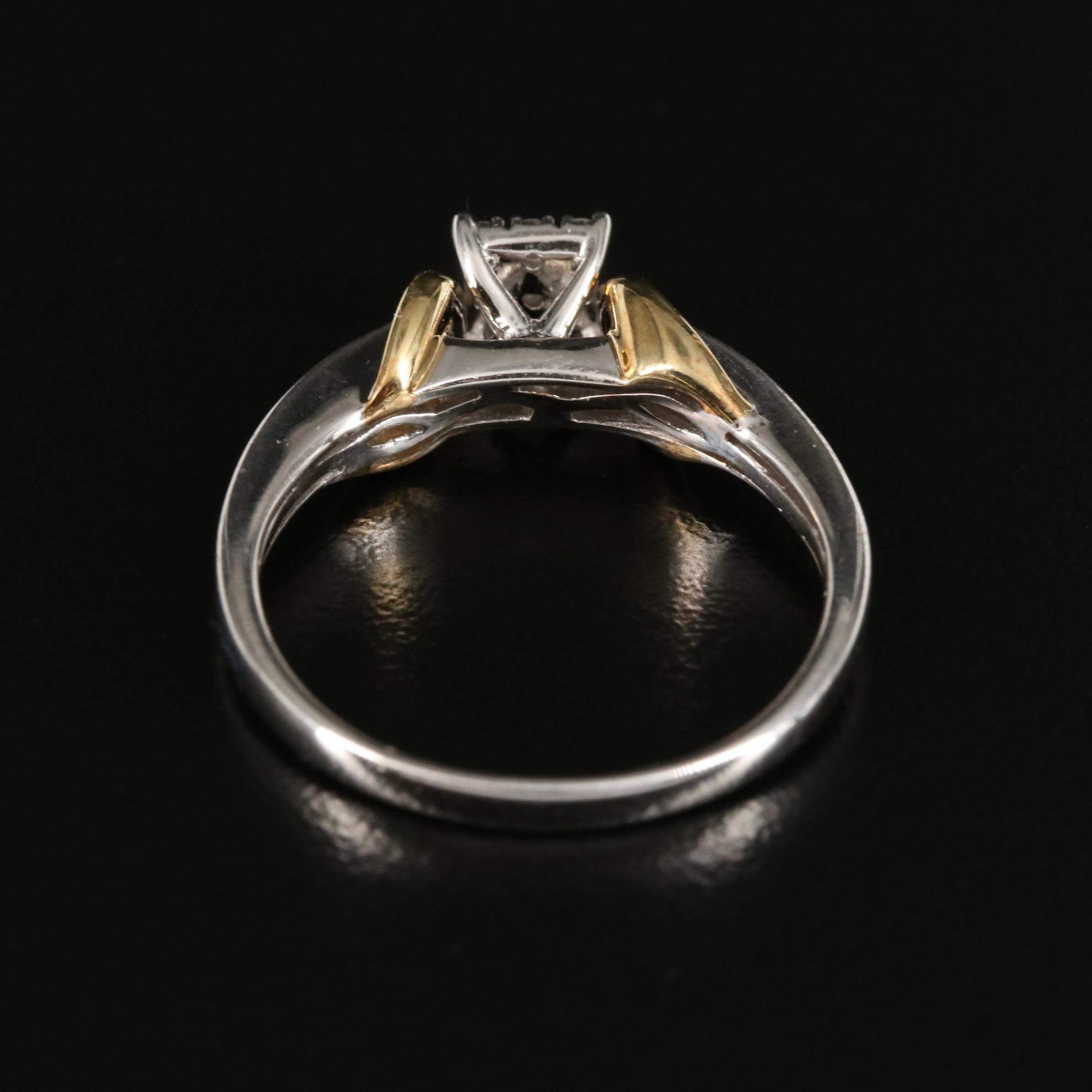 Sterling Diamond Ring