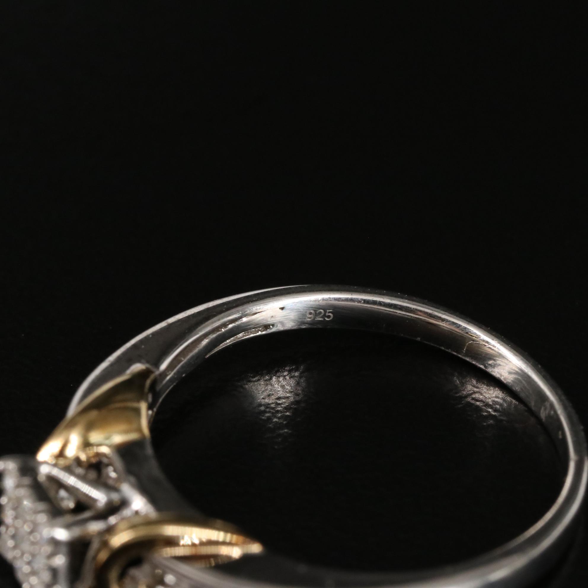 Sterling Diamond Ring