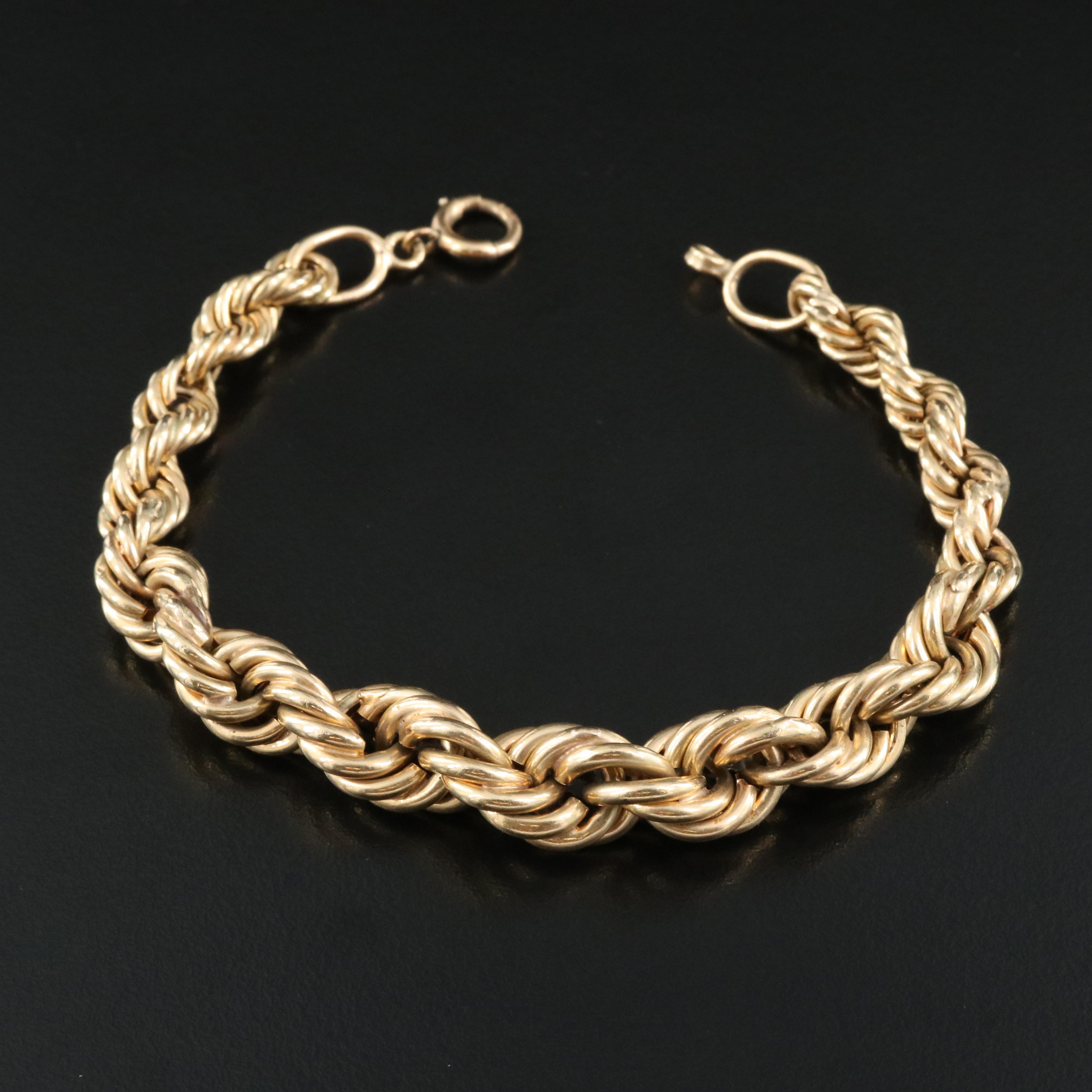14K Rope Bracelet