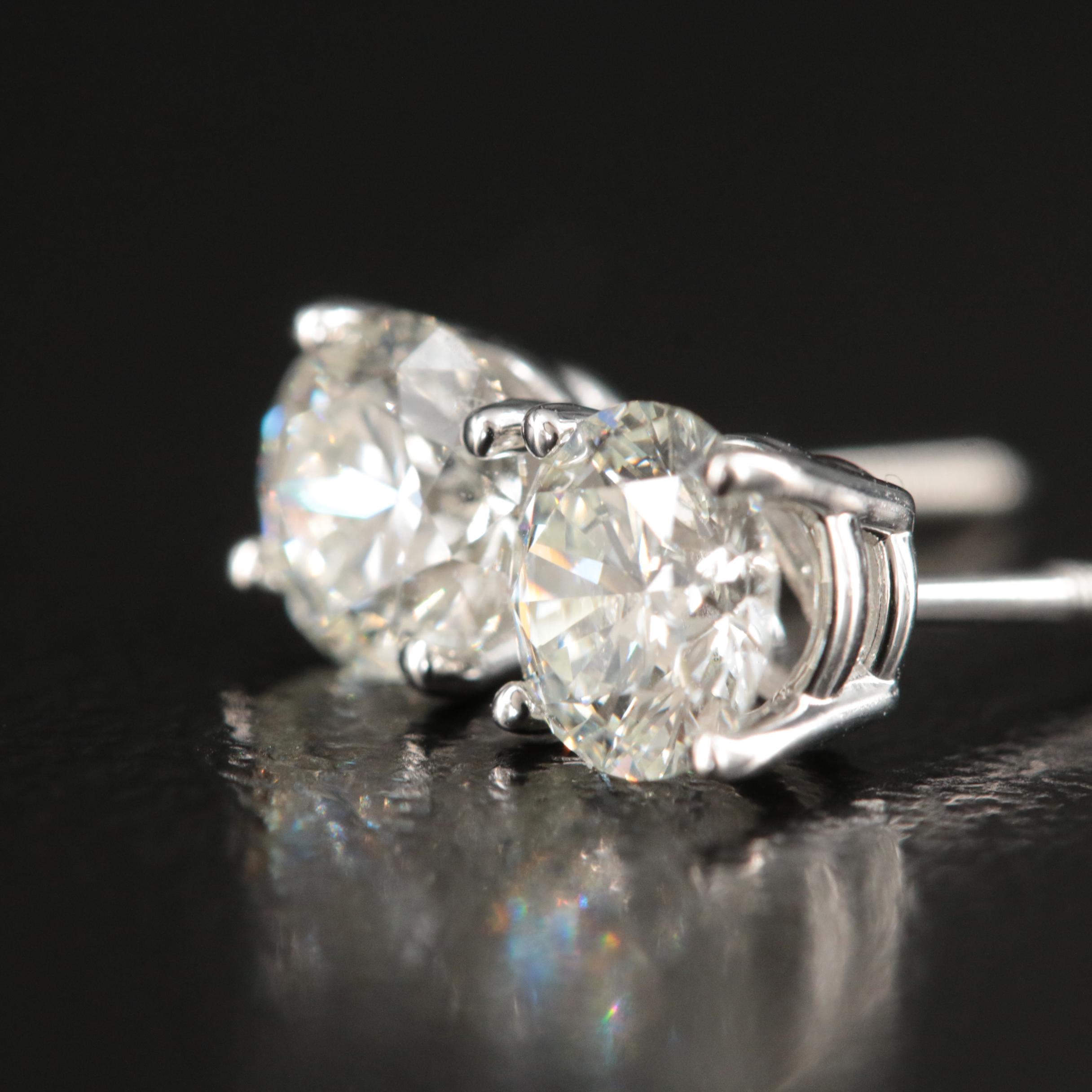 14K 1.03 CTW Lab Grown Diamond Stud Earrings