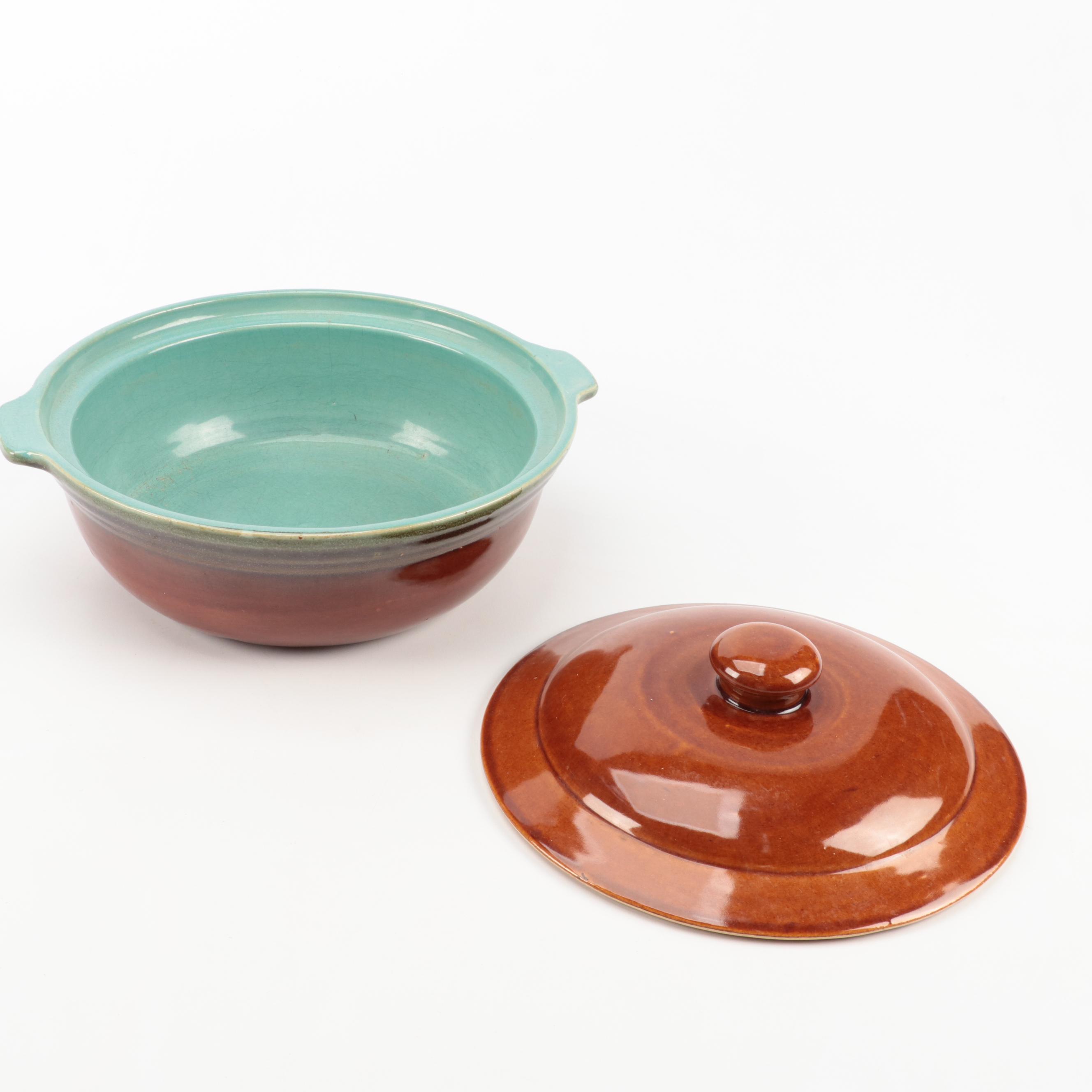 American Pottery "Country Fare" Glazed Stoneware Baking Dishes, Mid-20th C.