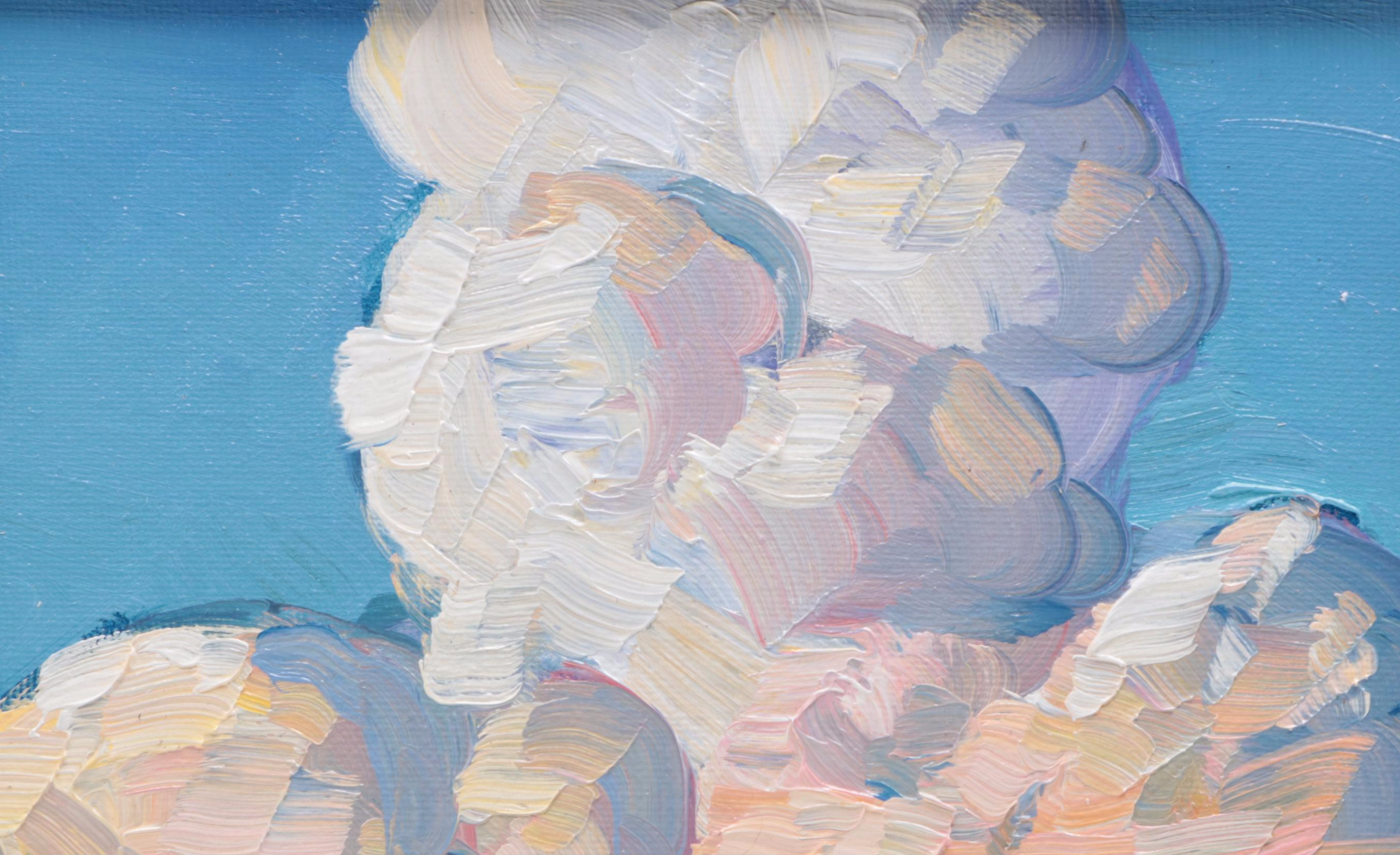 William Hawkins Landscape Oil Painting of Western Scene, 21st Century