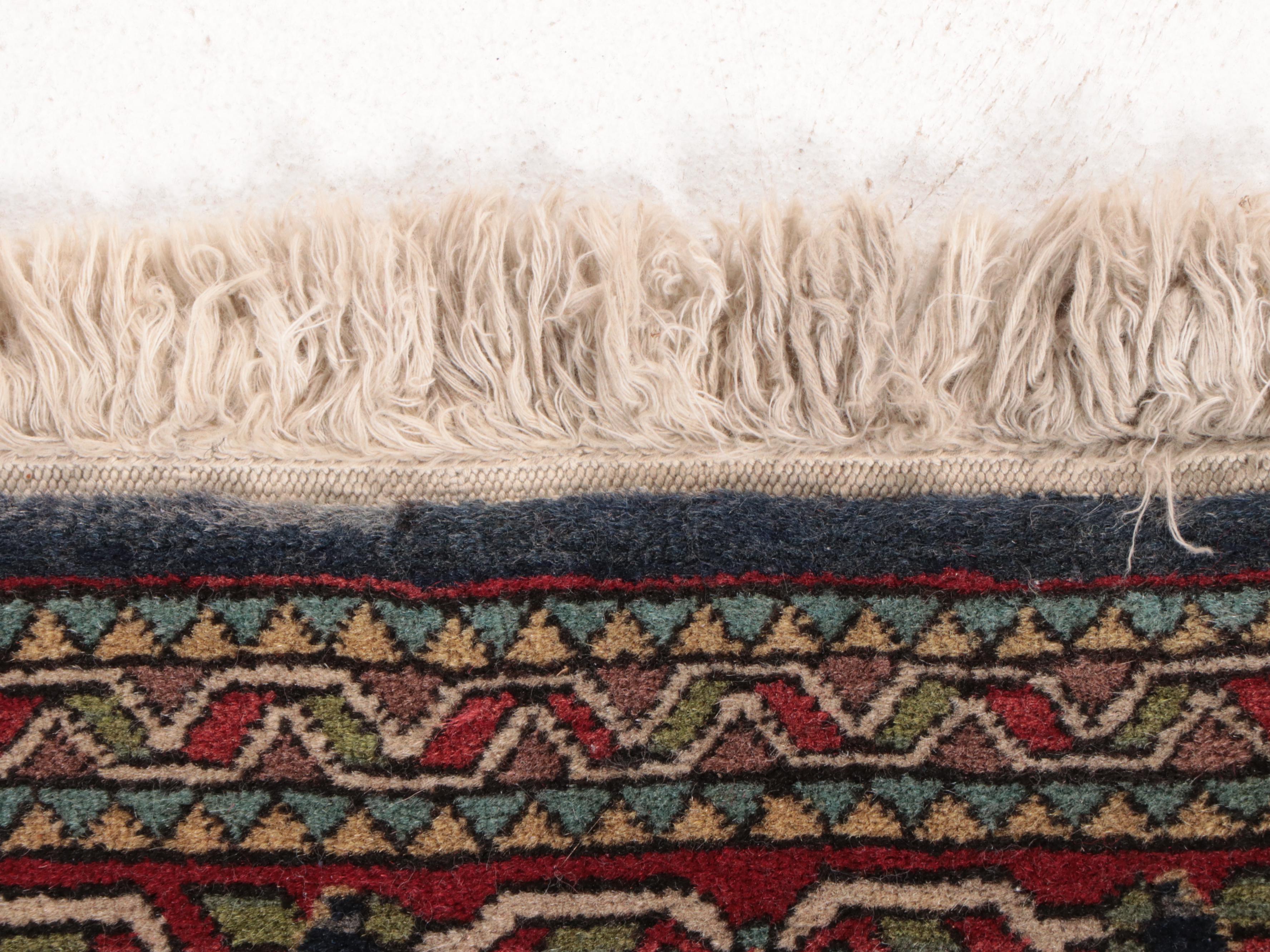 2'4 x 4'2 Hand-Knotted Persian Kerman Accent Rug