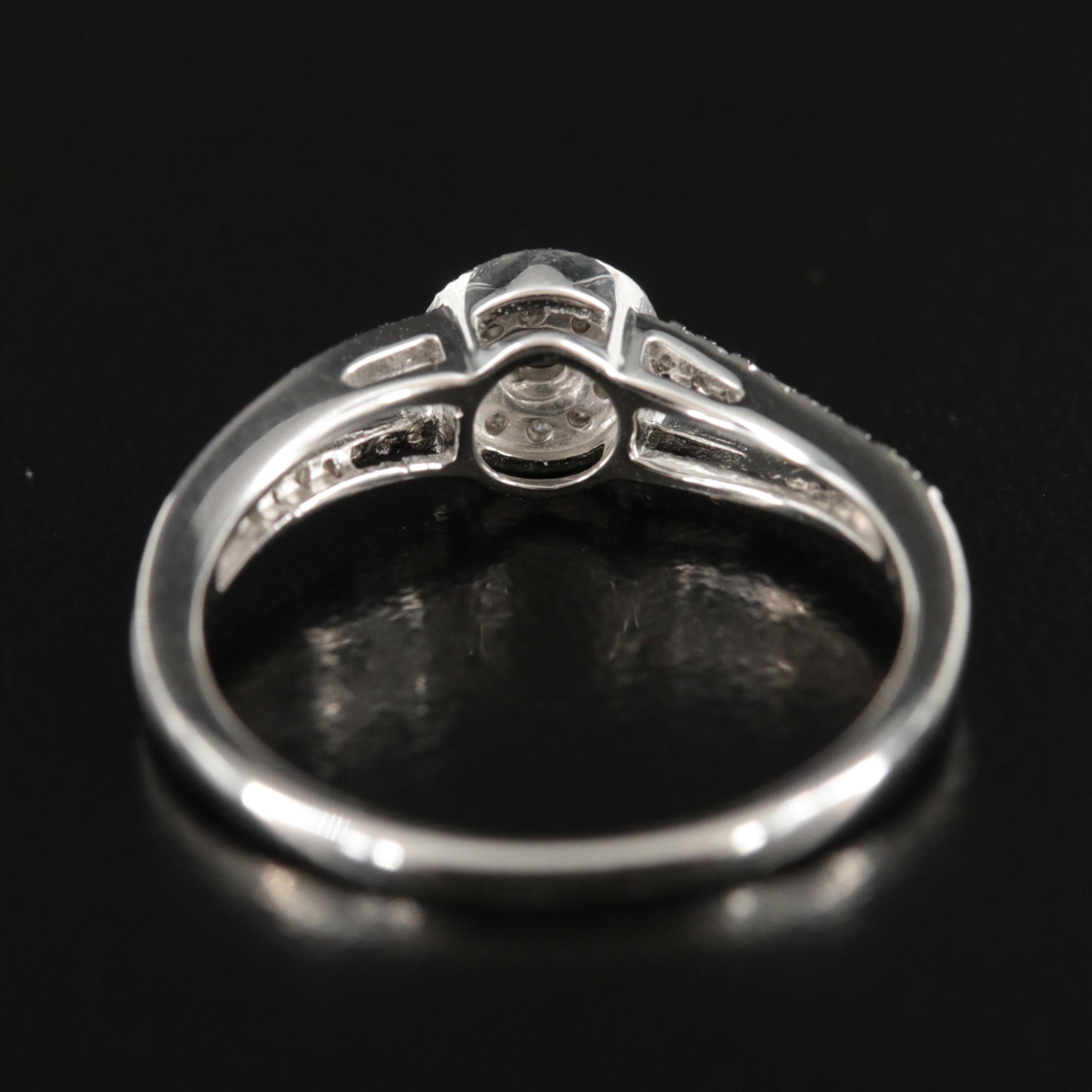 Sterling Diamond Ring