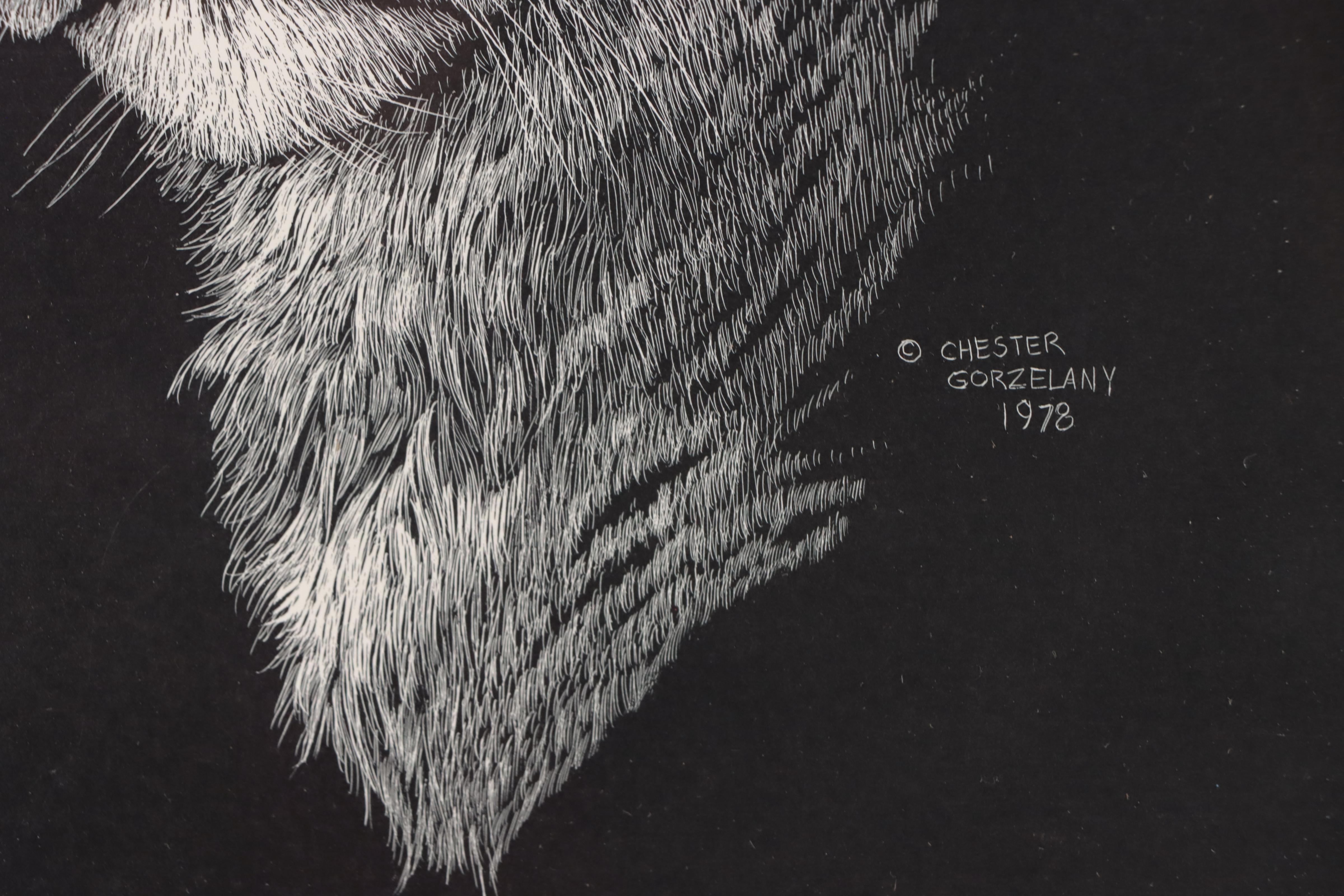 Chester Gorzelany Lithographs of Wildlife Portraits, Circa 1980