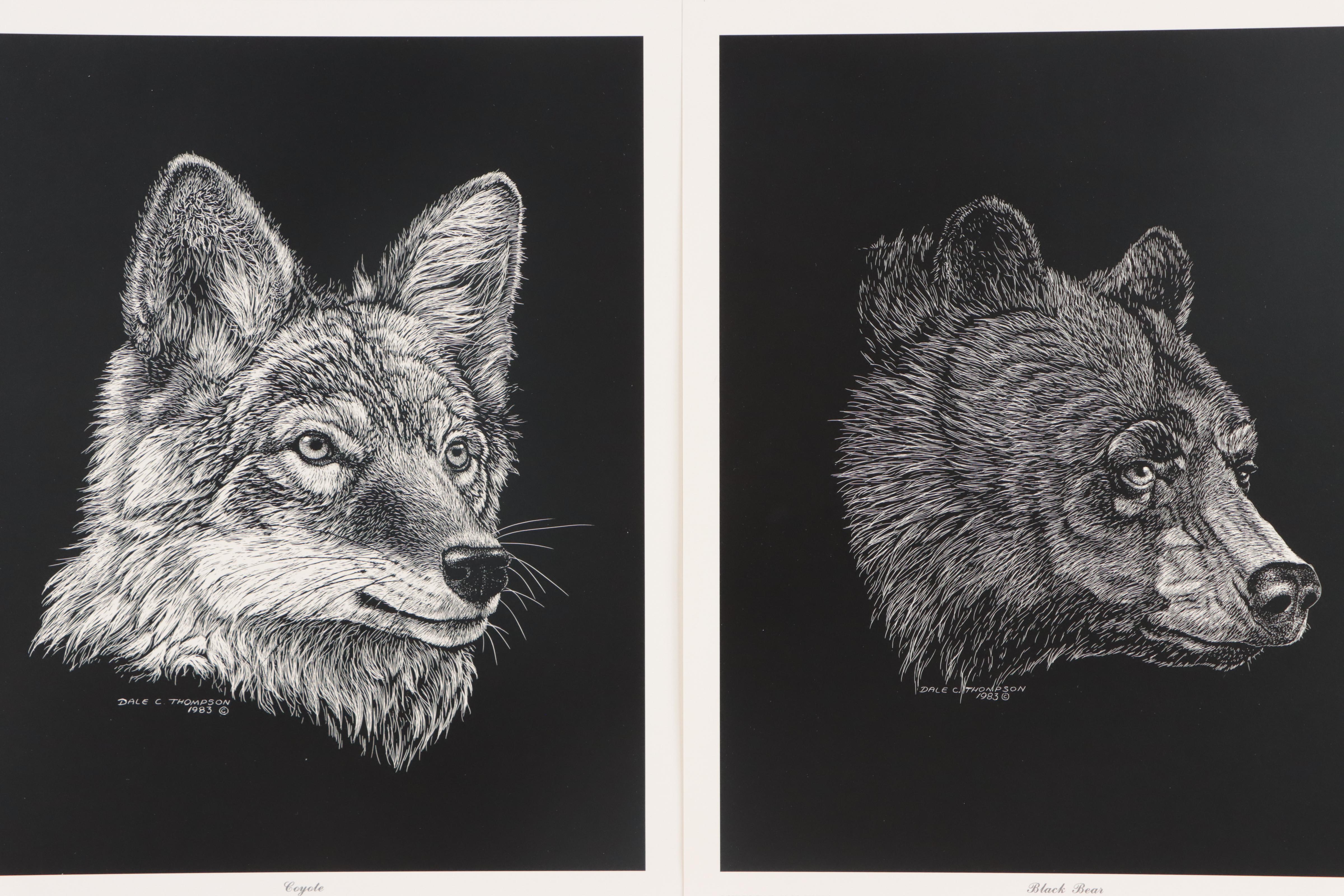 Photomechanical Prints After Dale C. Thompson "Portfolio of Wildlife Portraits"