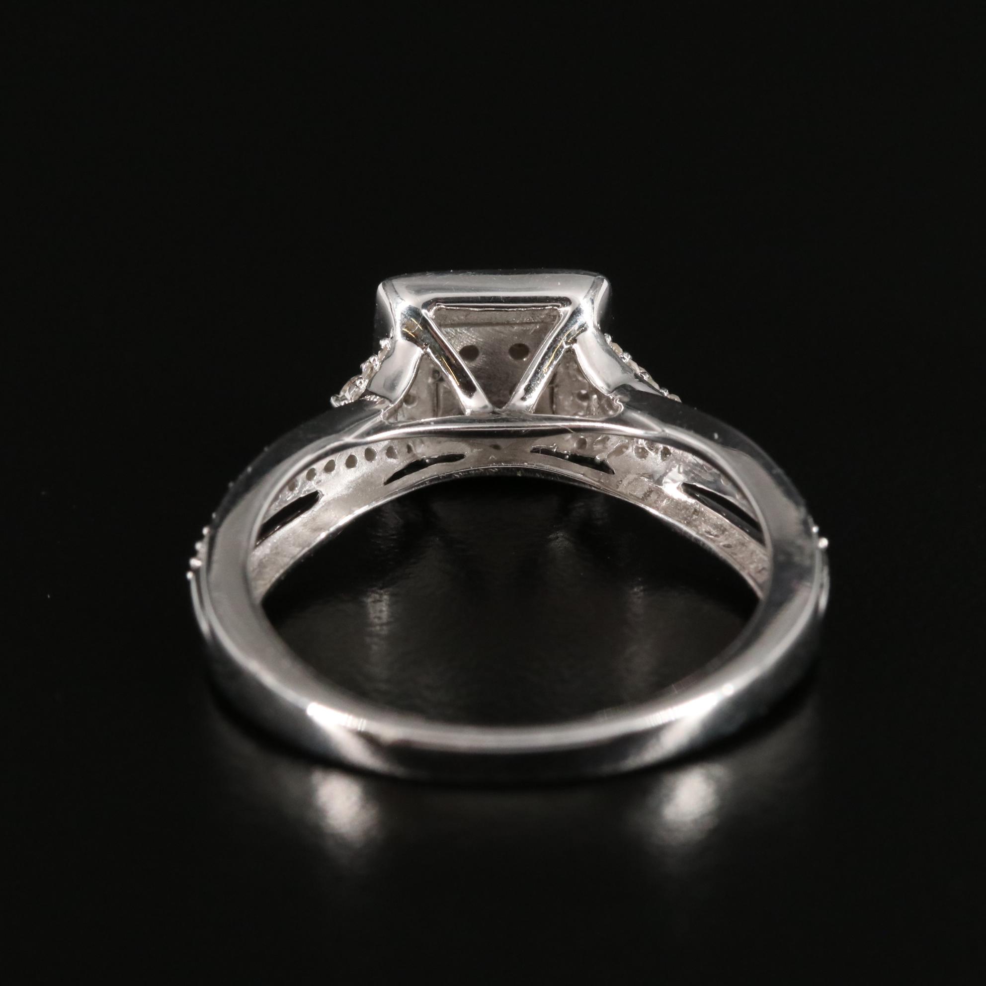 Sterling Diamond Ring