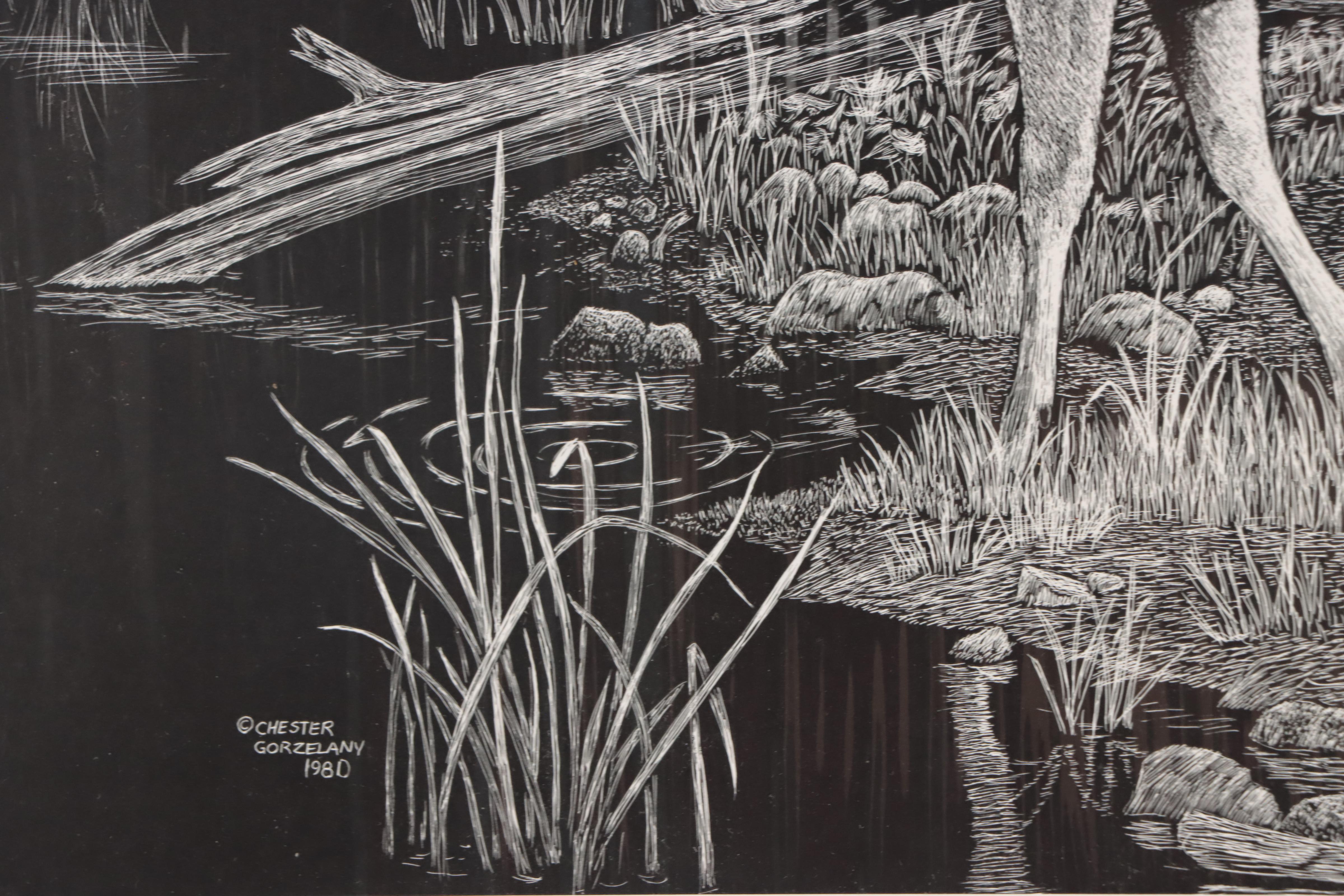 Chester Gorzelany Lithographs of Wild Animals, Circa 1980