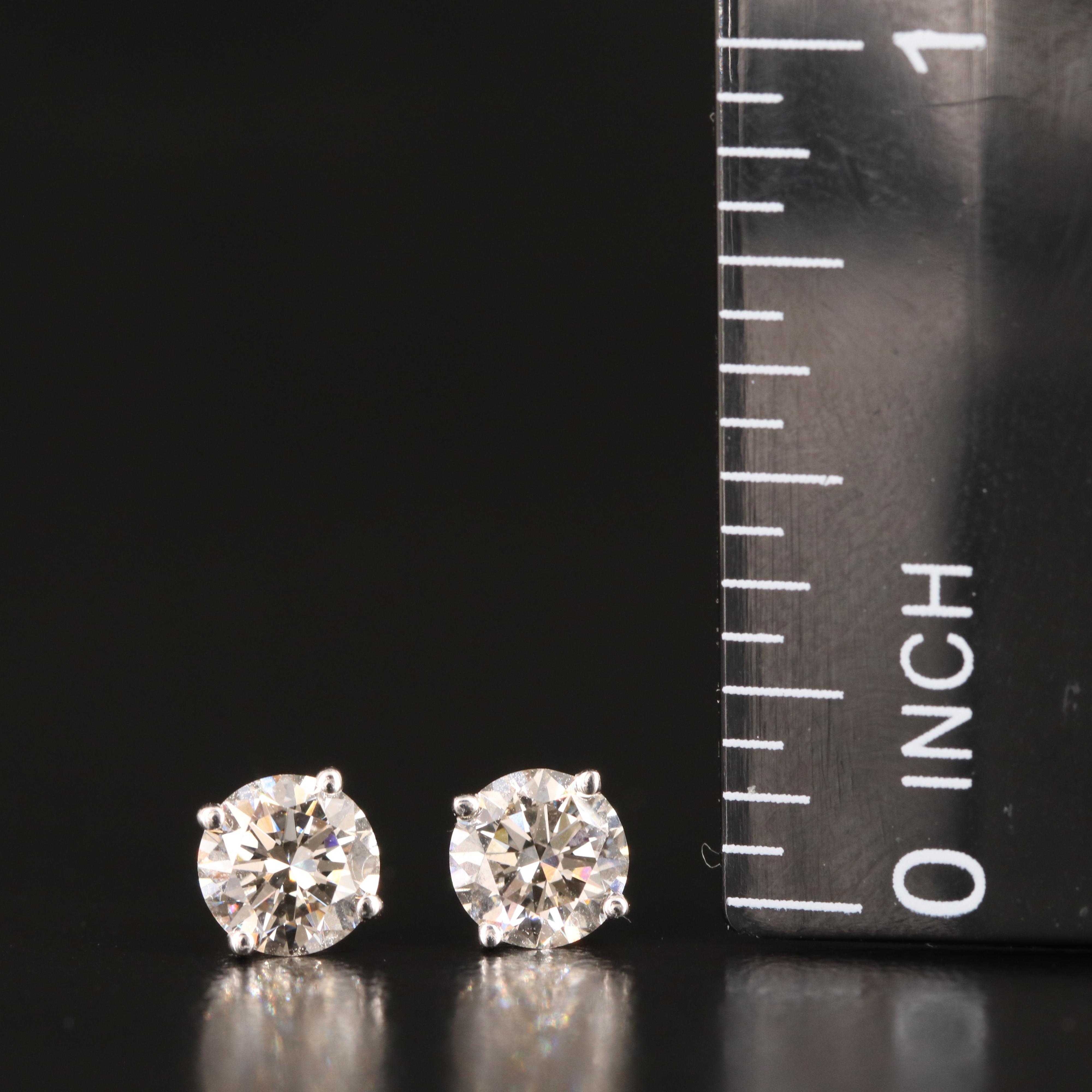14K 1.17 CTW Lab Grown Diamond Stud Earrings