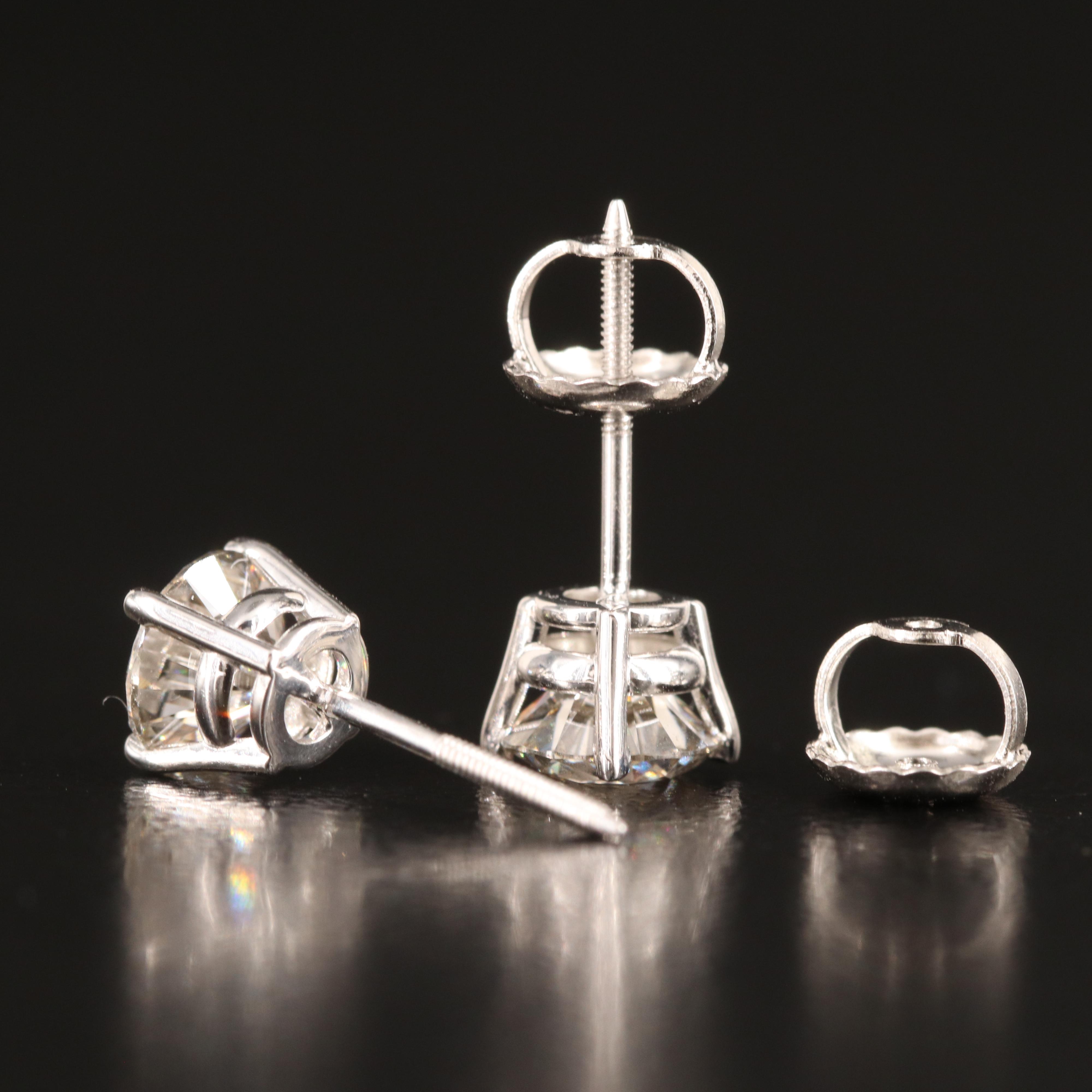 14K 1.17 CTW Lab Grown Diamond Stud Earrings