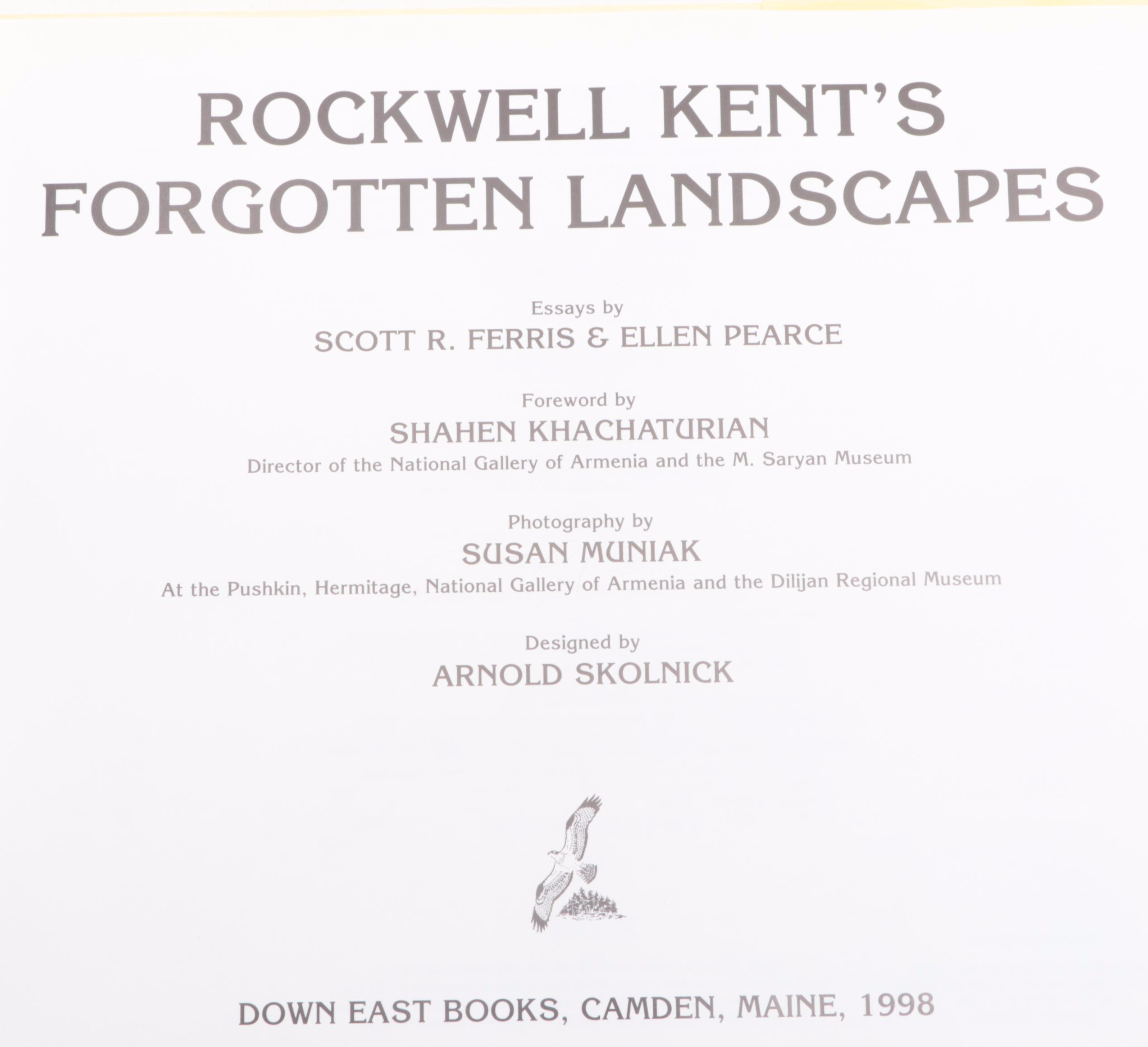 First Edition "Modern Art USA" and Signed "Rockwell Kent's Forgotten Landscapes"
