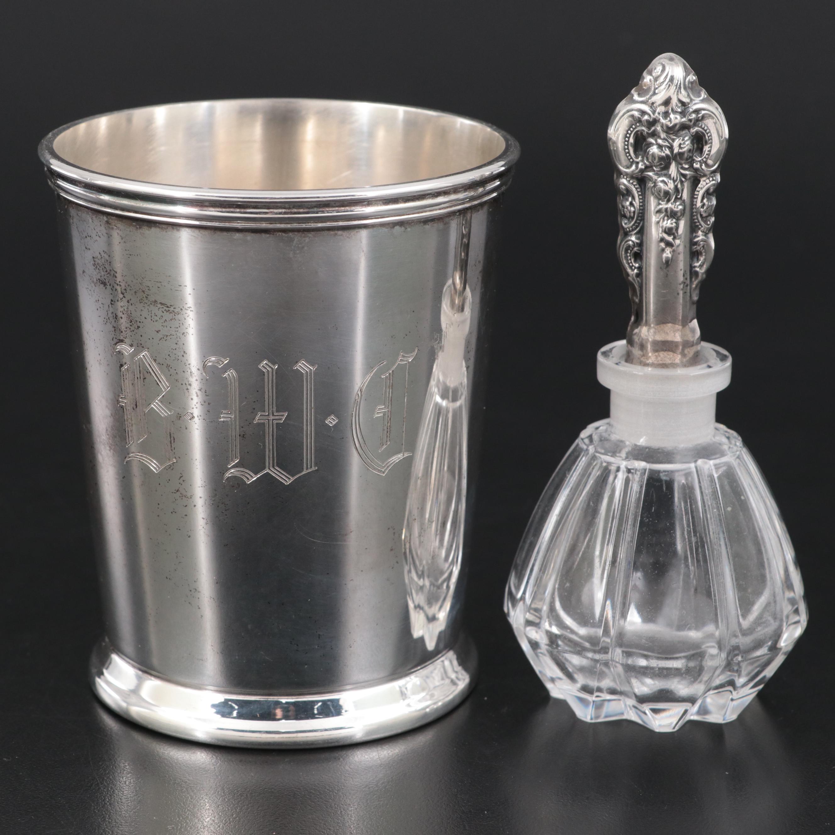 Vanity Mirror, Perfume Bottle, Tumbler and Letter Opener