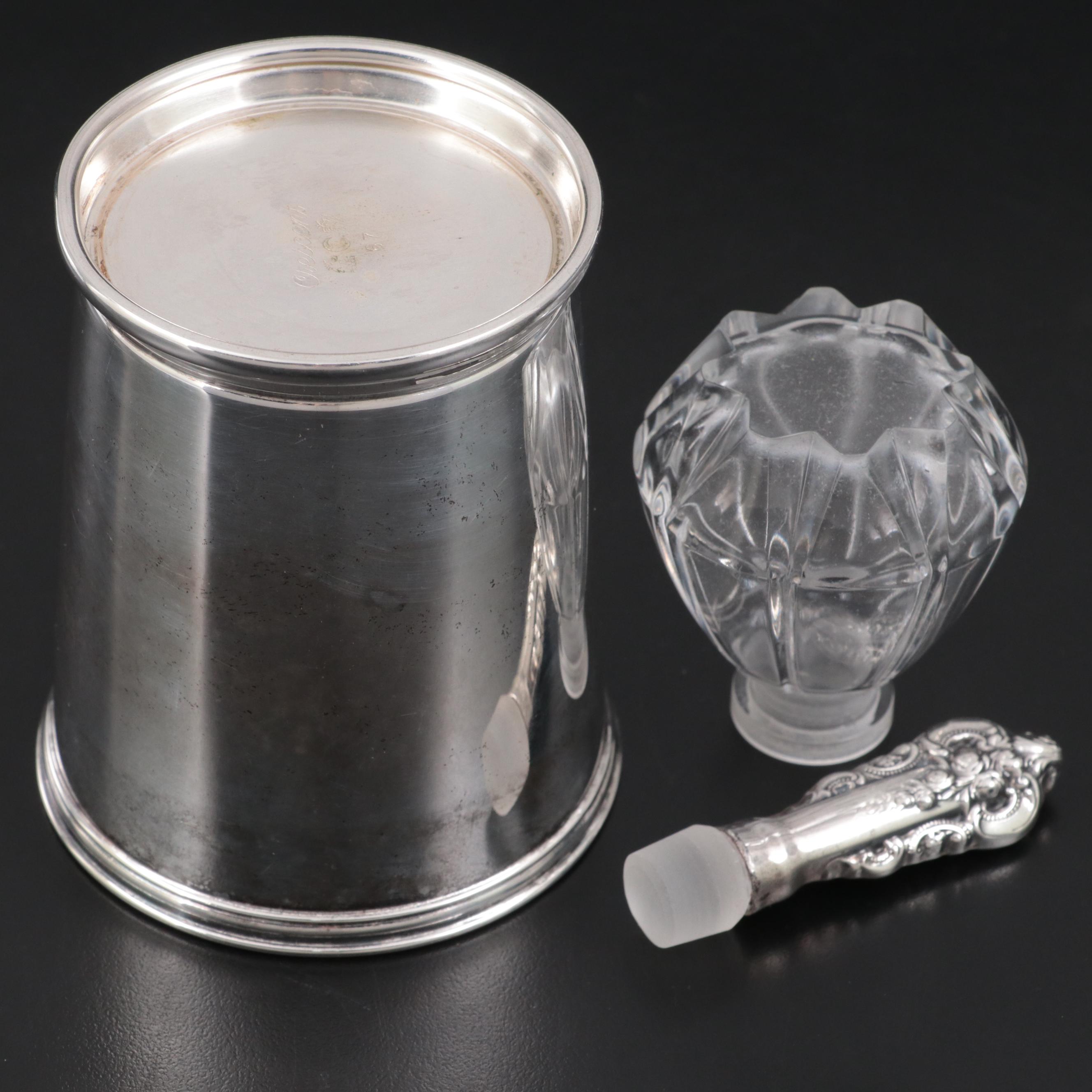 Vanity Mirror, Perfume Bottle, Tumbler and Letter Opener