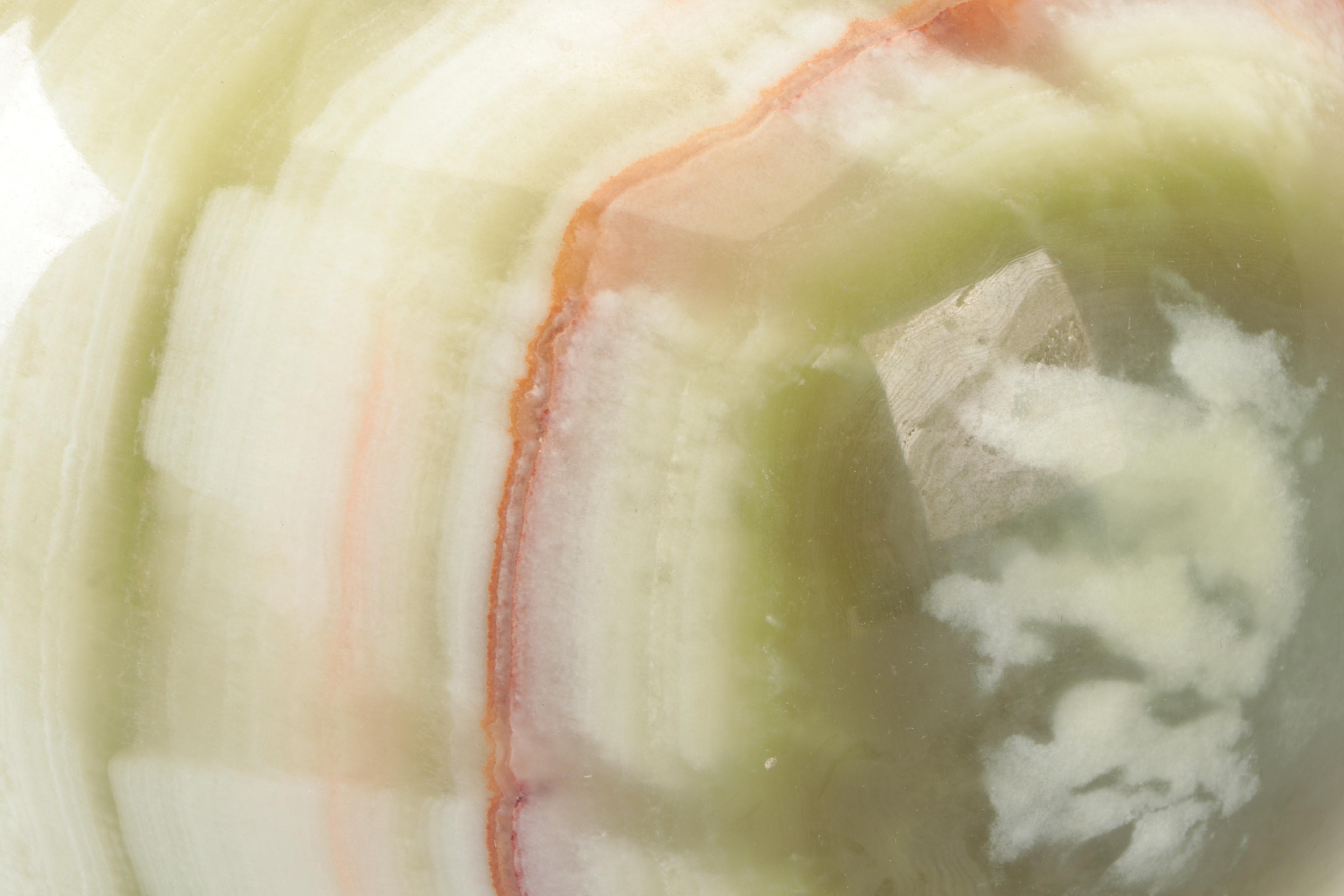 Polished Banded Calcite Stone Vase
