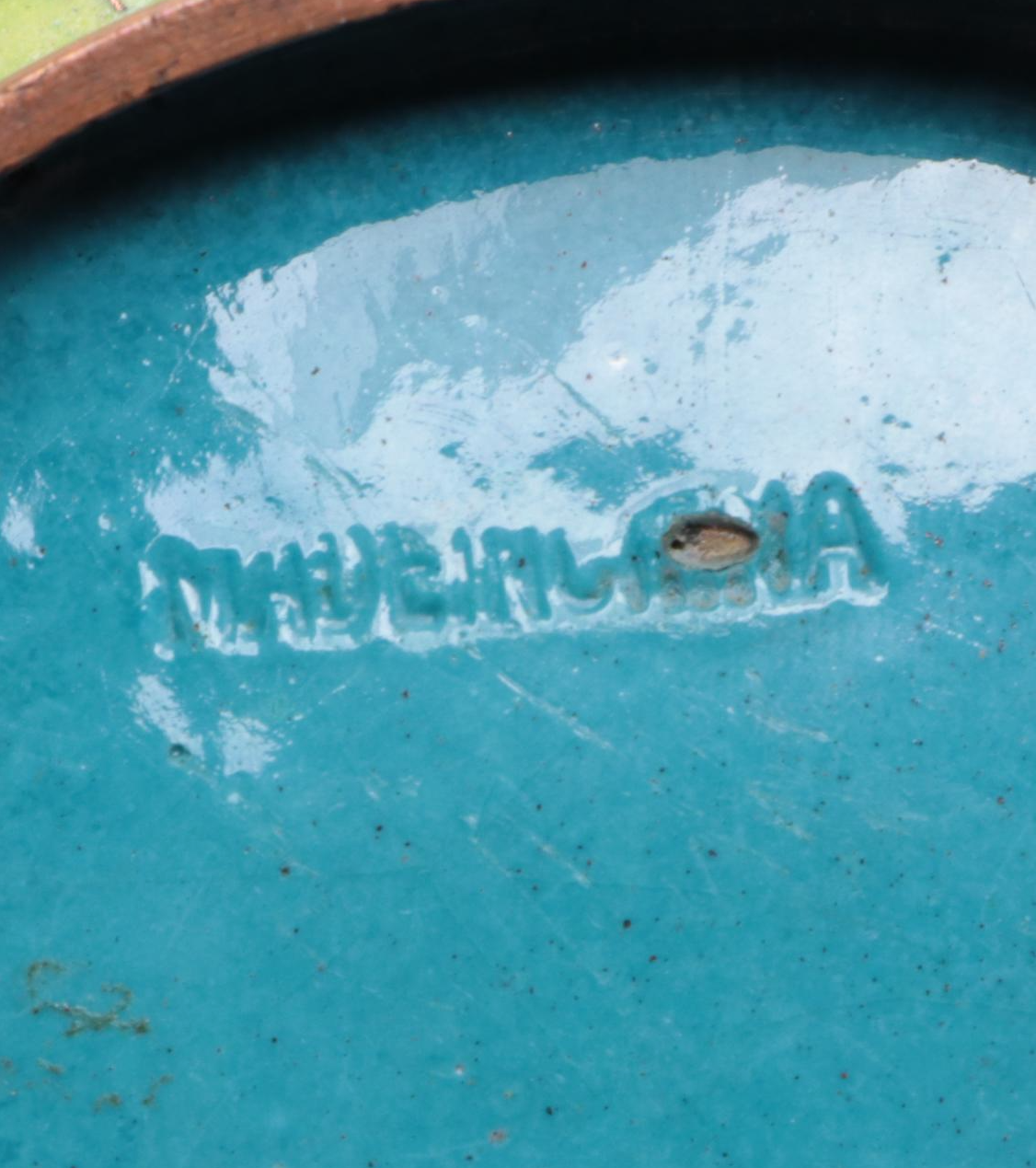 Chinese Dragon Motif Cloisonné Enamel Vase with Cloisonné Enamel Bowls