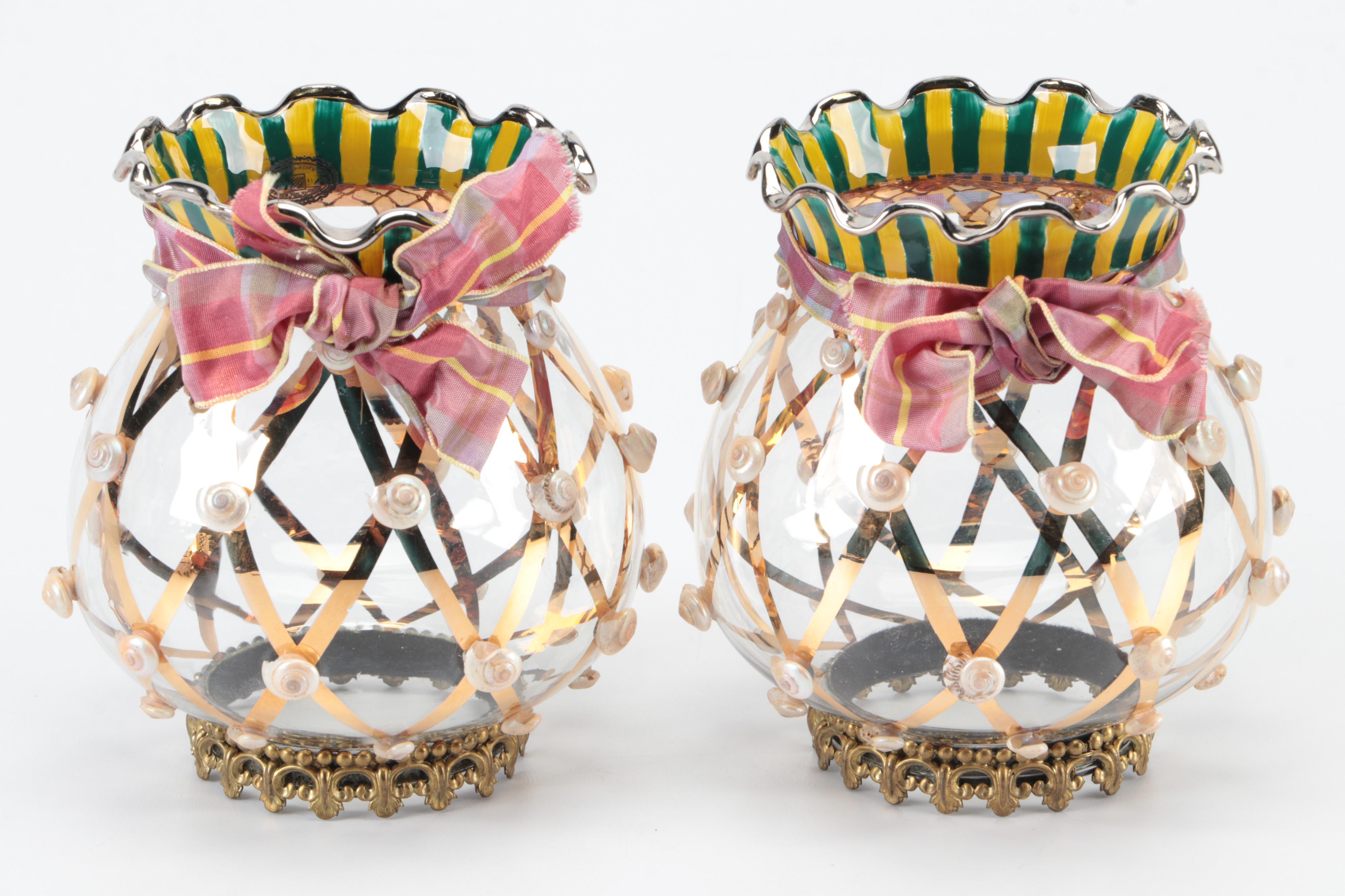 MacKenzie-Childs "Piccadilly" Ceramic Cookie Jar and Other Décor