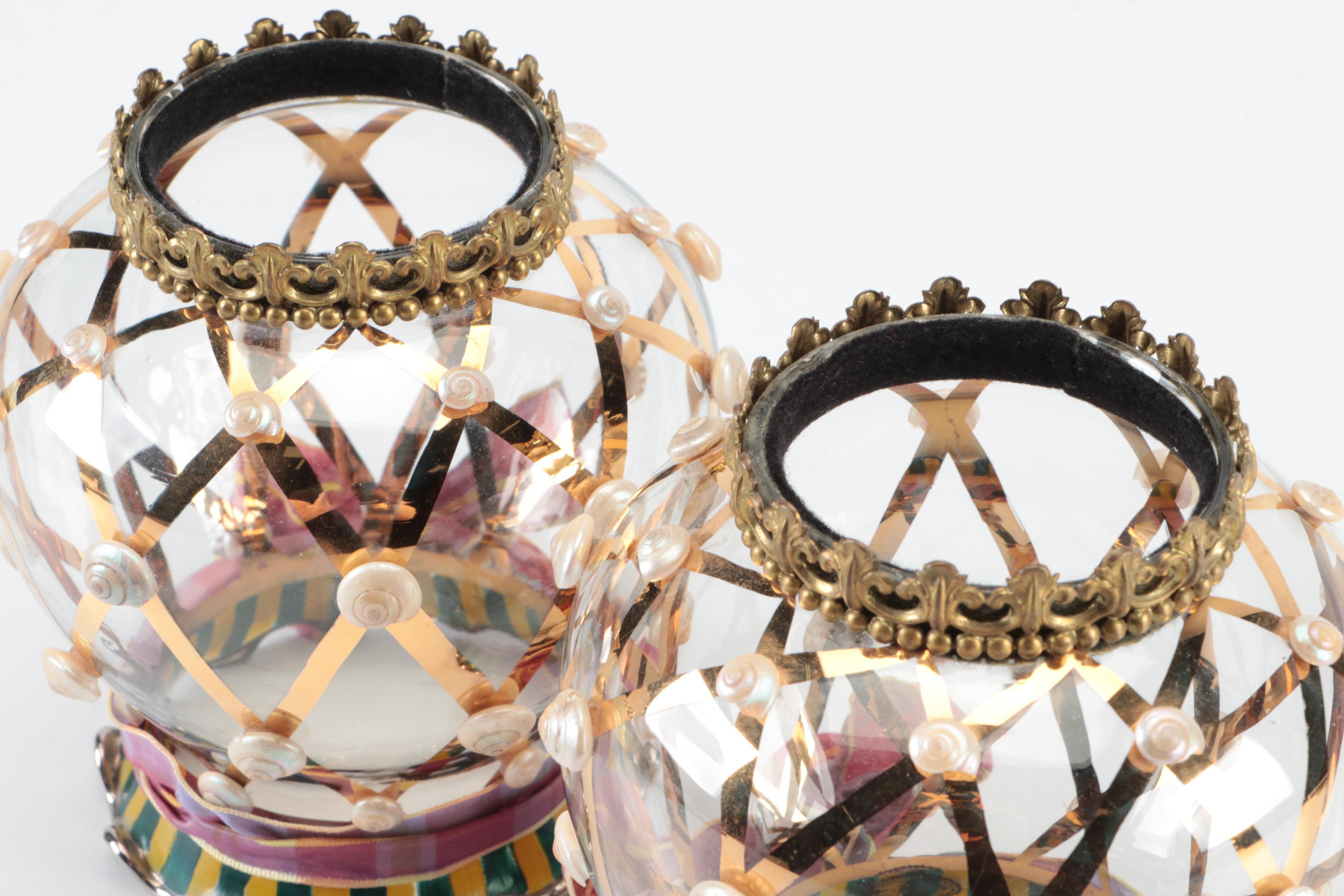 MacKenzie-Childs "Piccadilly" Ceramic Cookie Jar and Other Décor