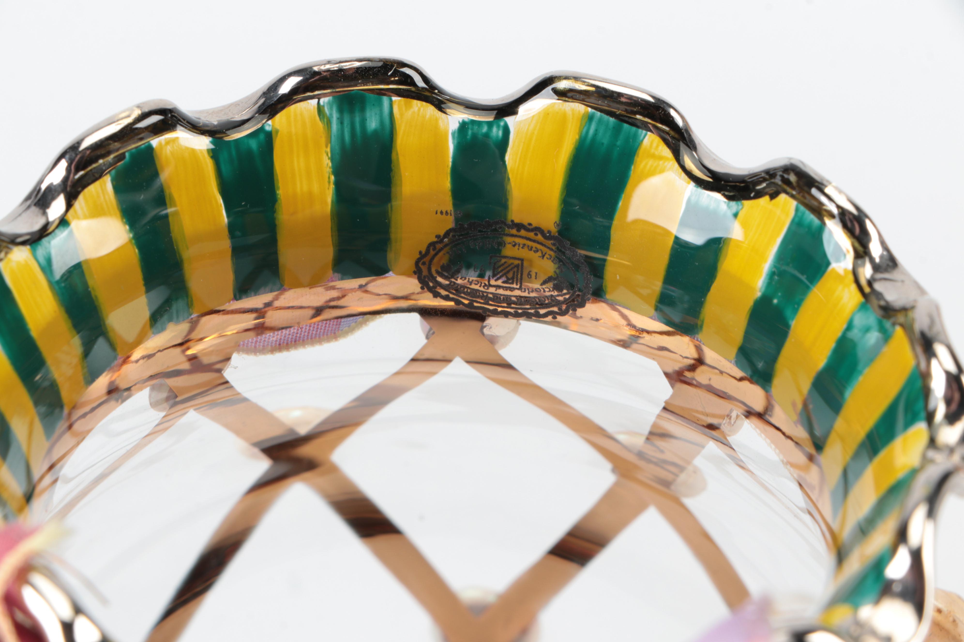 MacKenzie-Childs "Piccadilly" Ceramic Cookie Jar and Other Décor