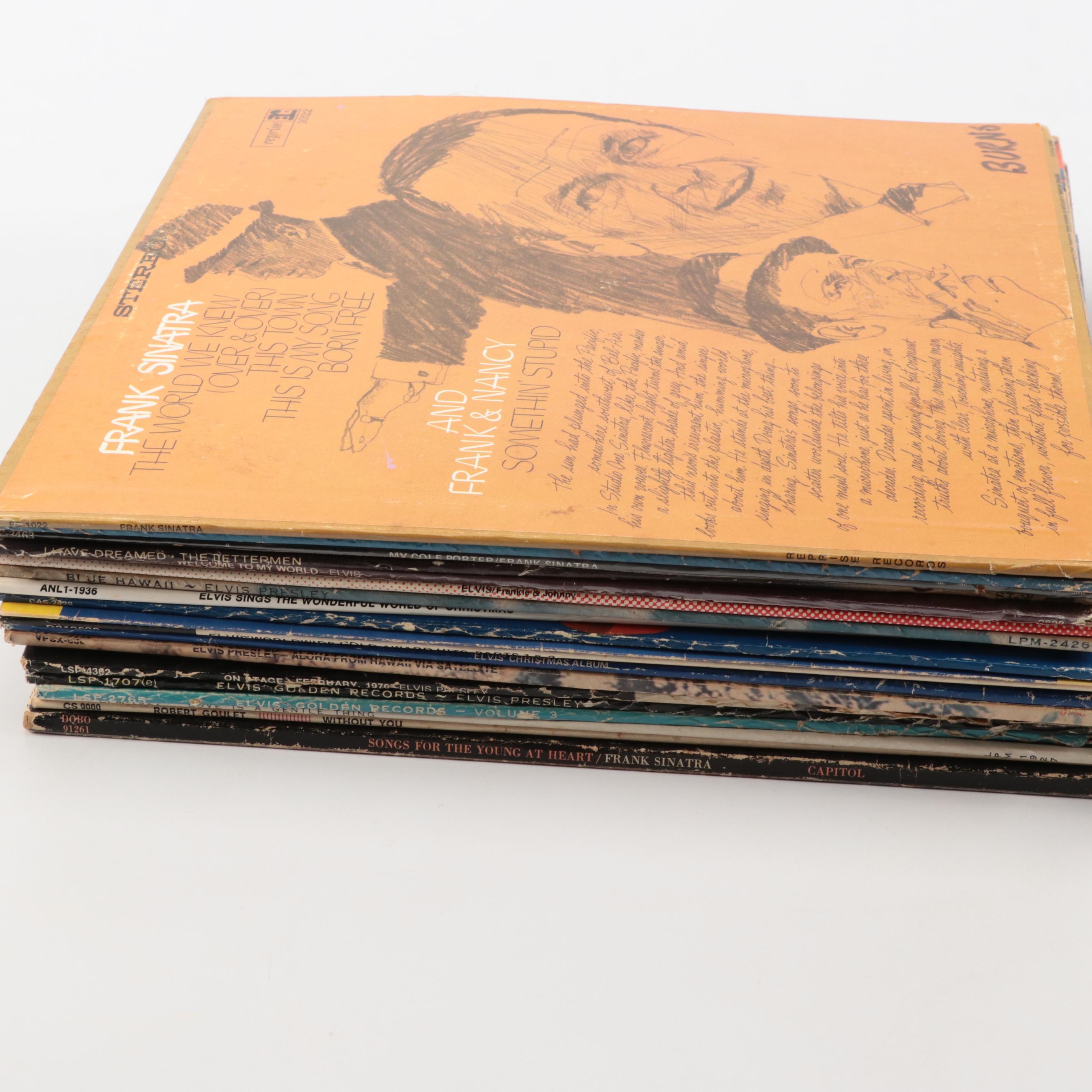 Elvis Presley, Frank Sinatra, Robert Goulet, The Lettermen and More LPs