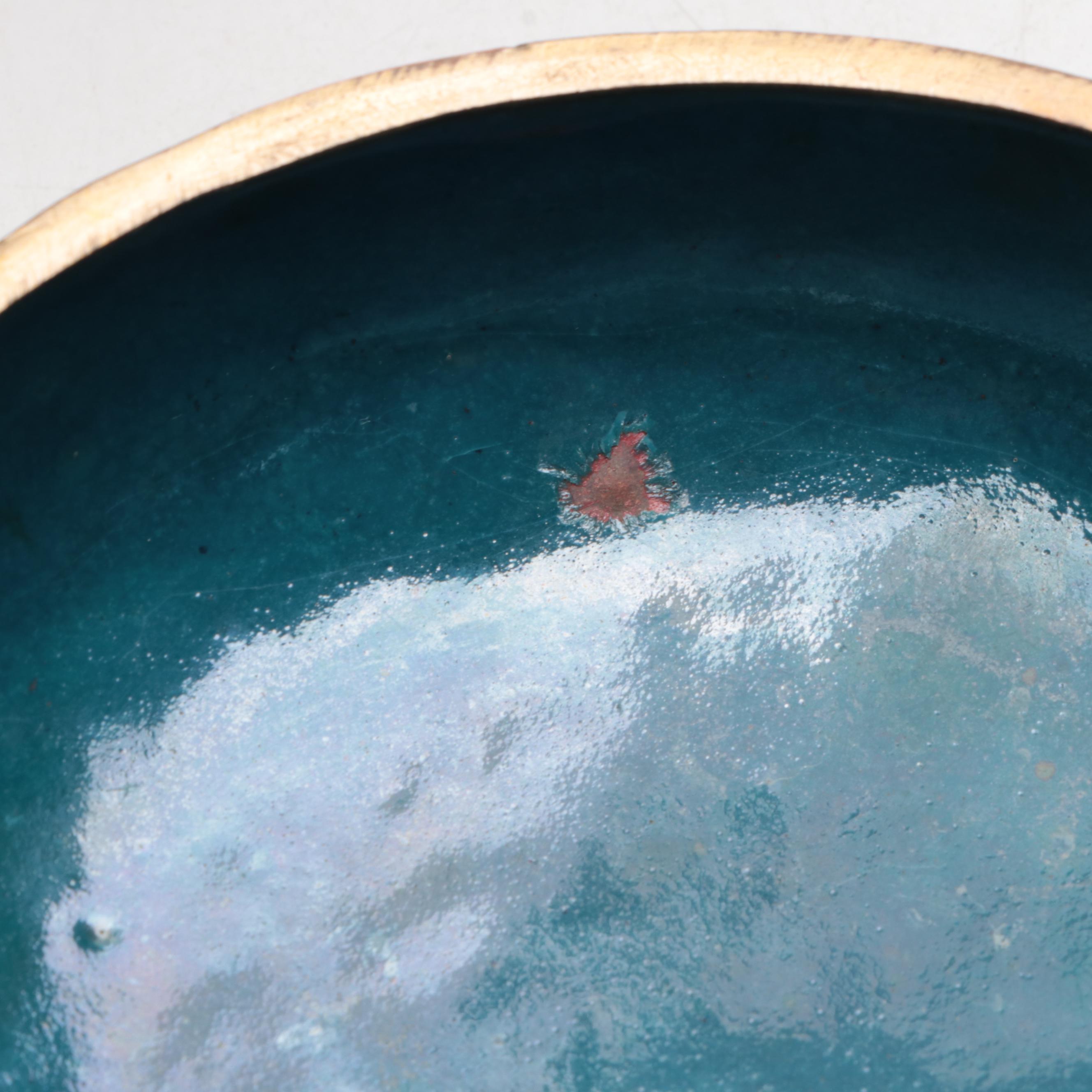 Chinese Cloisonné Enamel Lidded Trinket Bowls