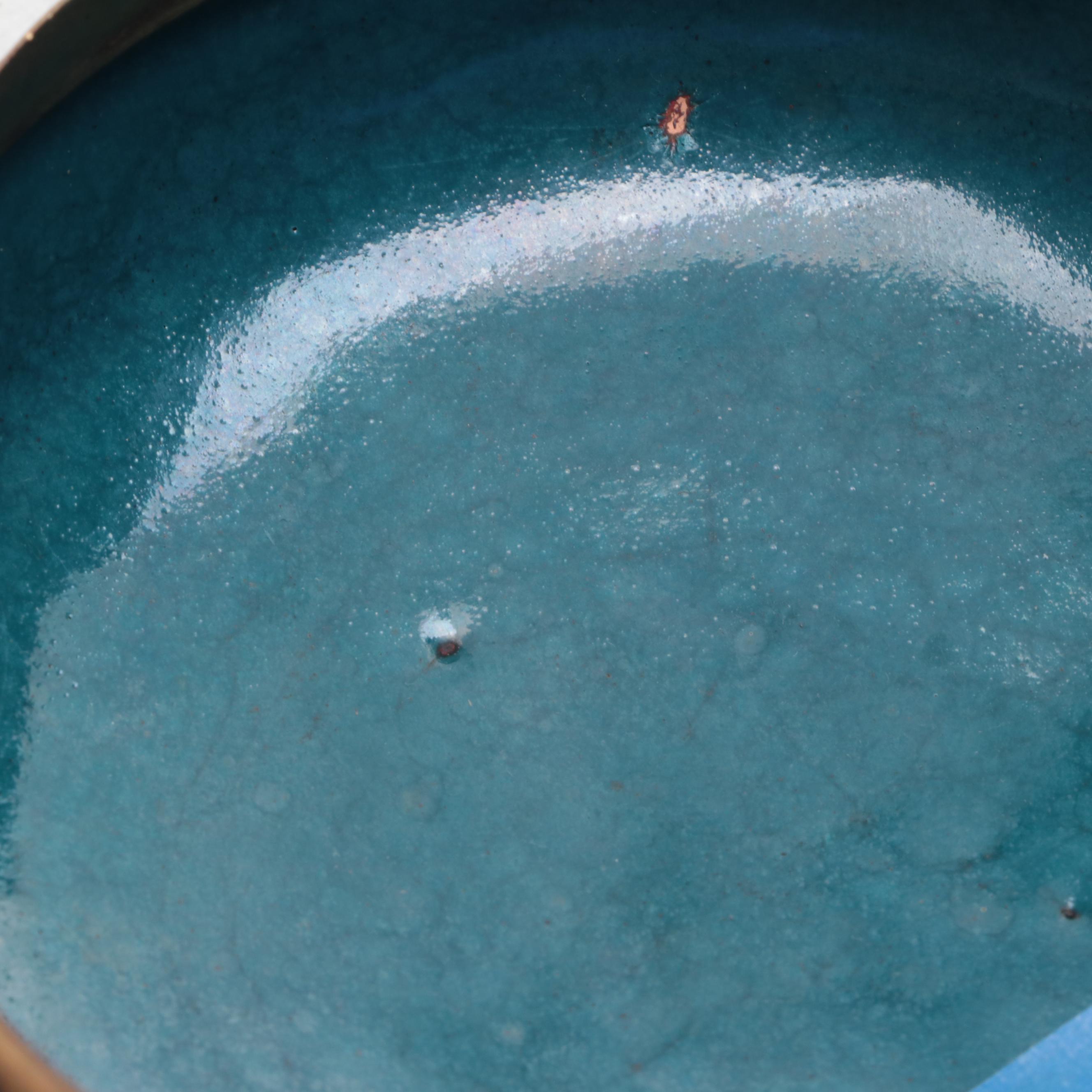 Chinese Cloisonné Enamel Lidded Trinket Bowls