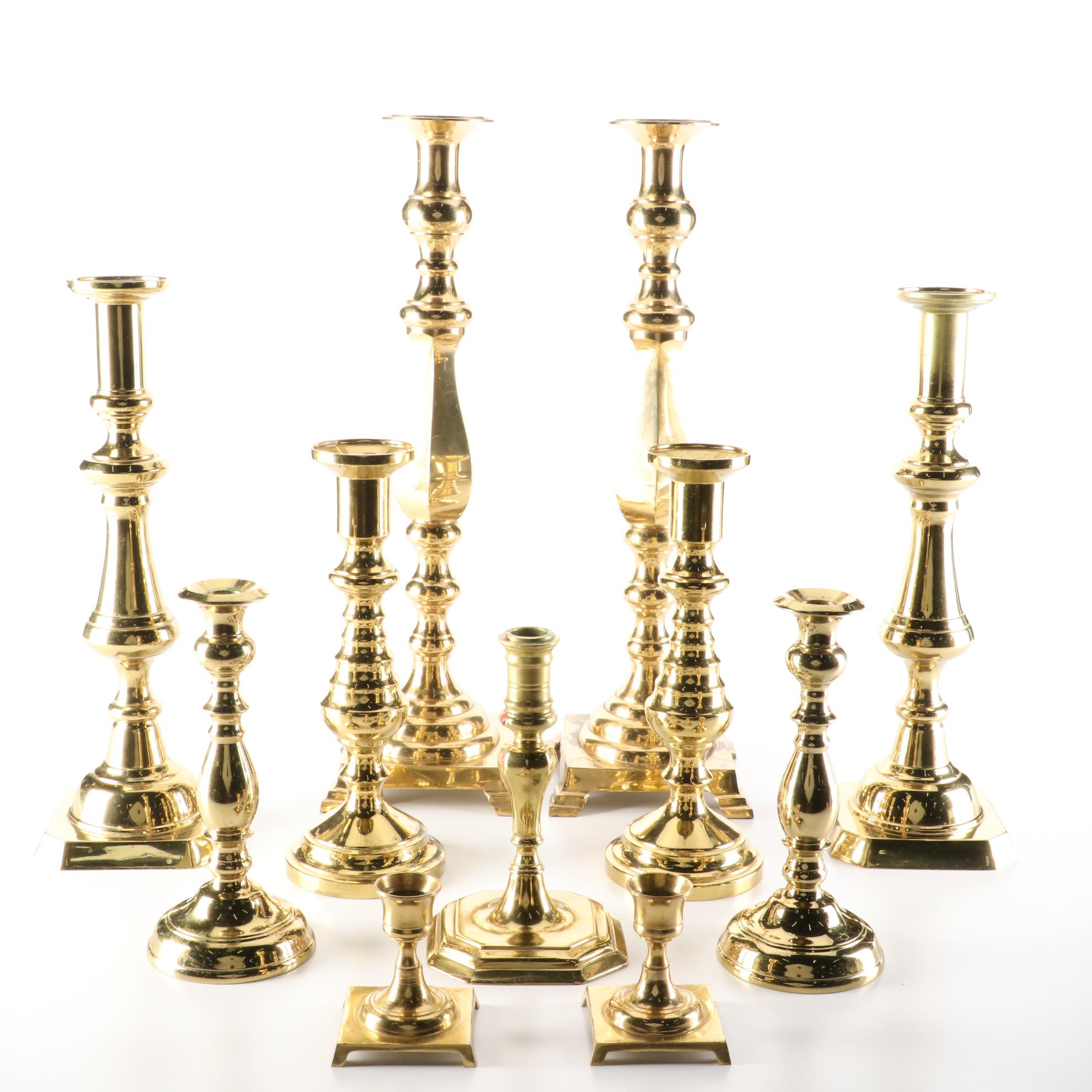 Virginia Metalcrafters, Harvin, and Other Brass Candlesticks
