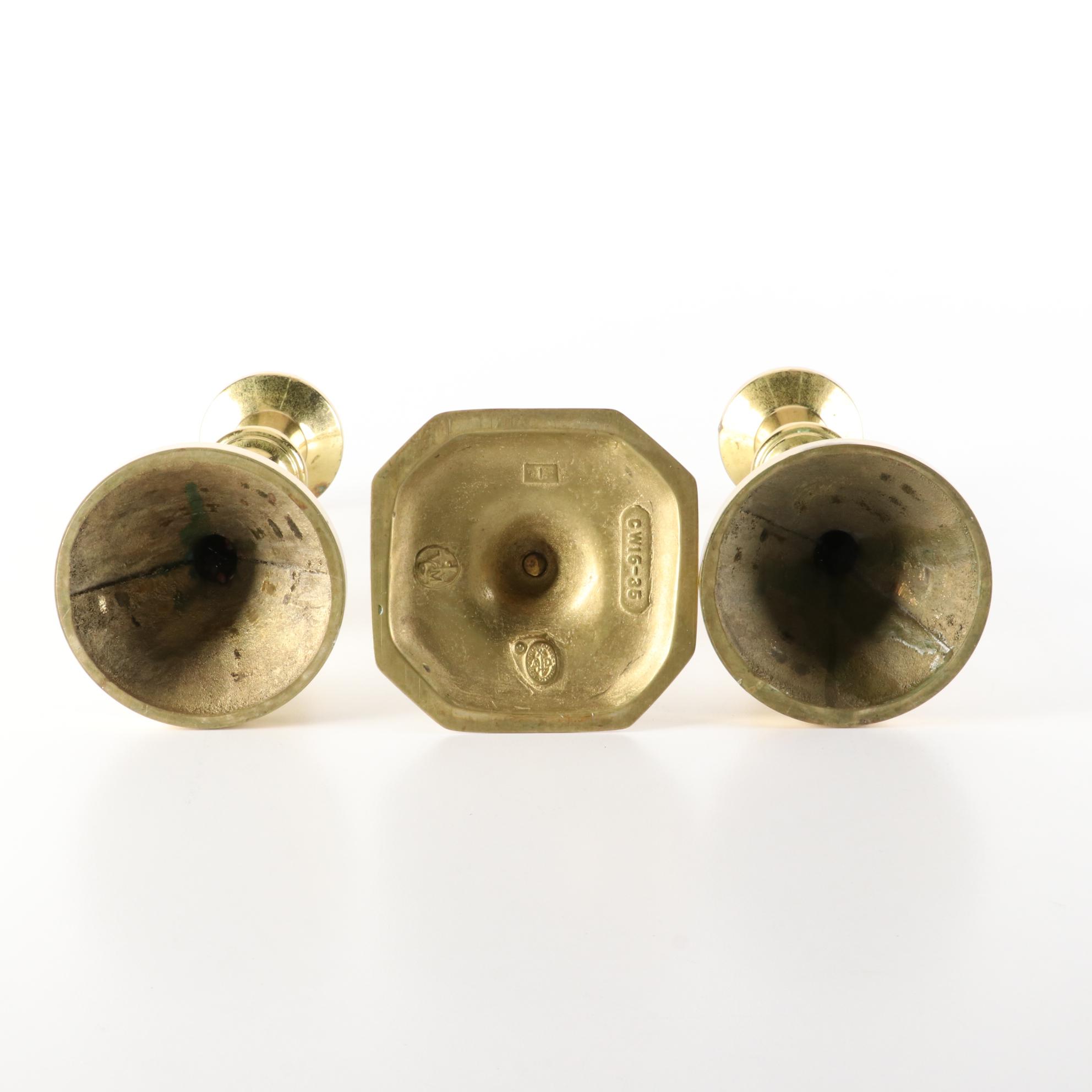 Virginia Metalcrafters, Harvin, and Other Brass Candlesticks