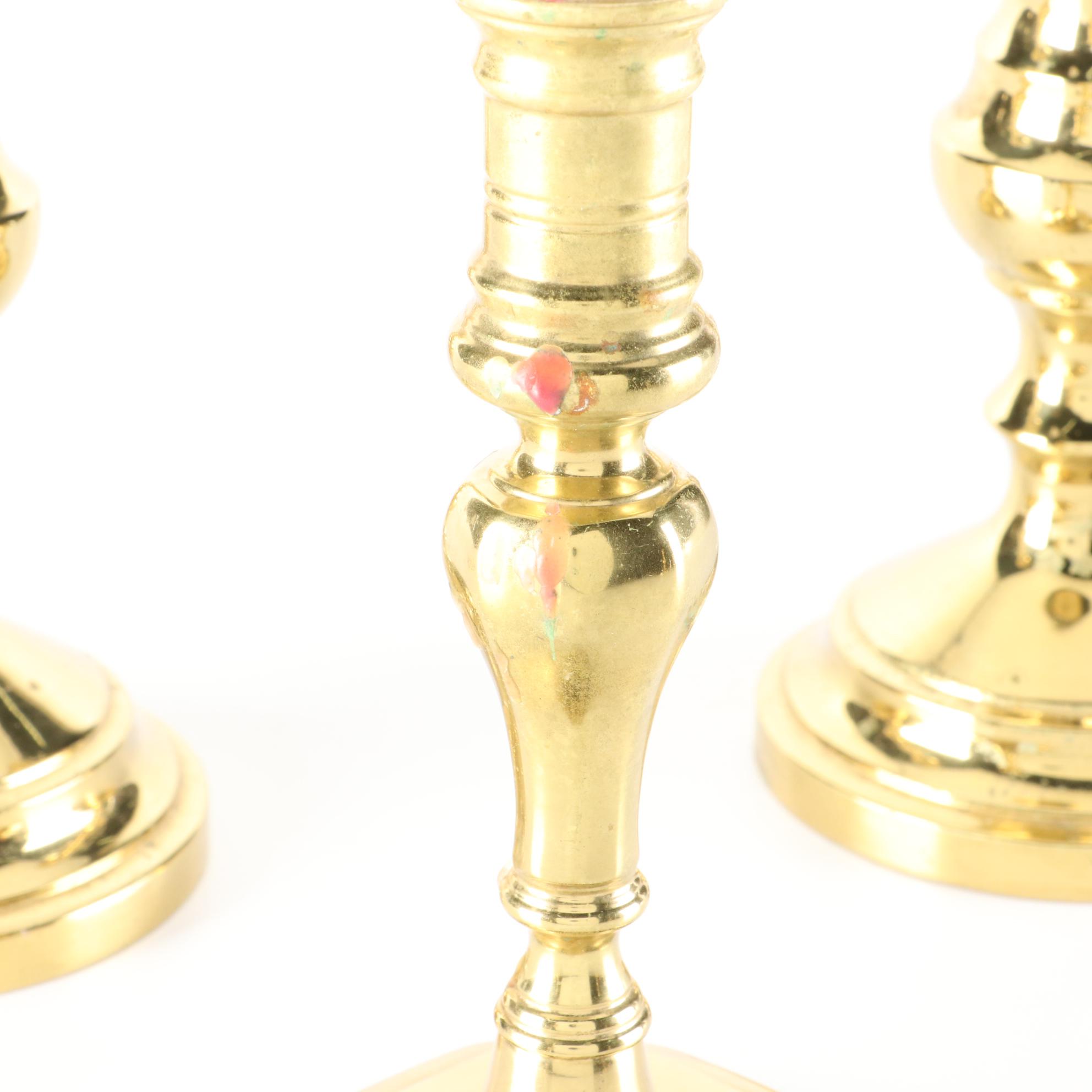 Virginia Metalcrafters, Harvin, and Other Brass Candlesticks