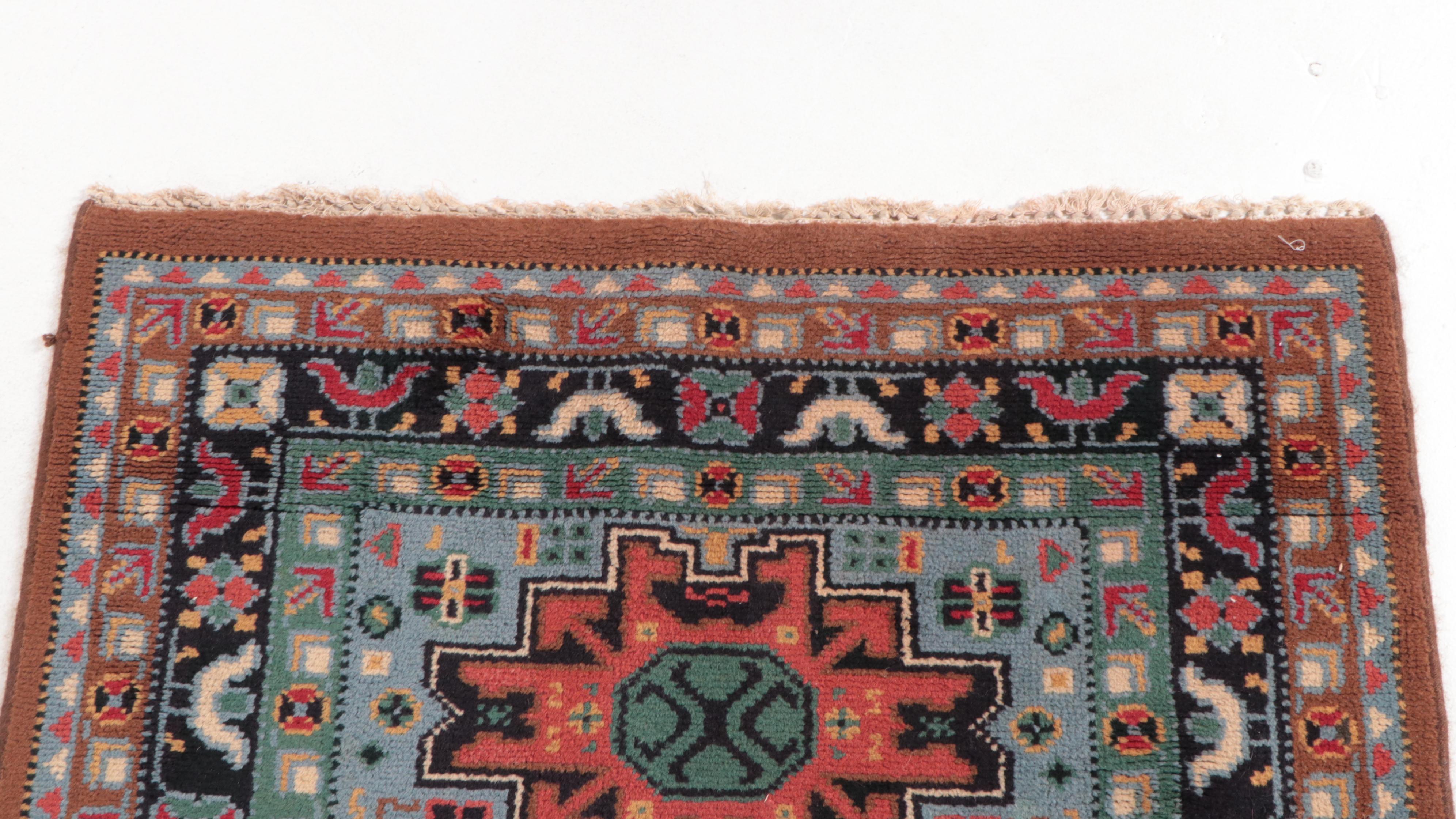 3'1 x 6'1 Hand-Knotted Caucasian Kazak Area Rug