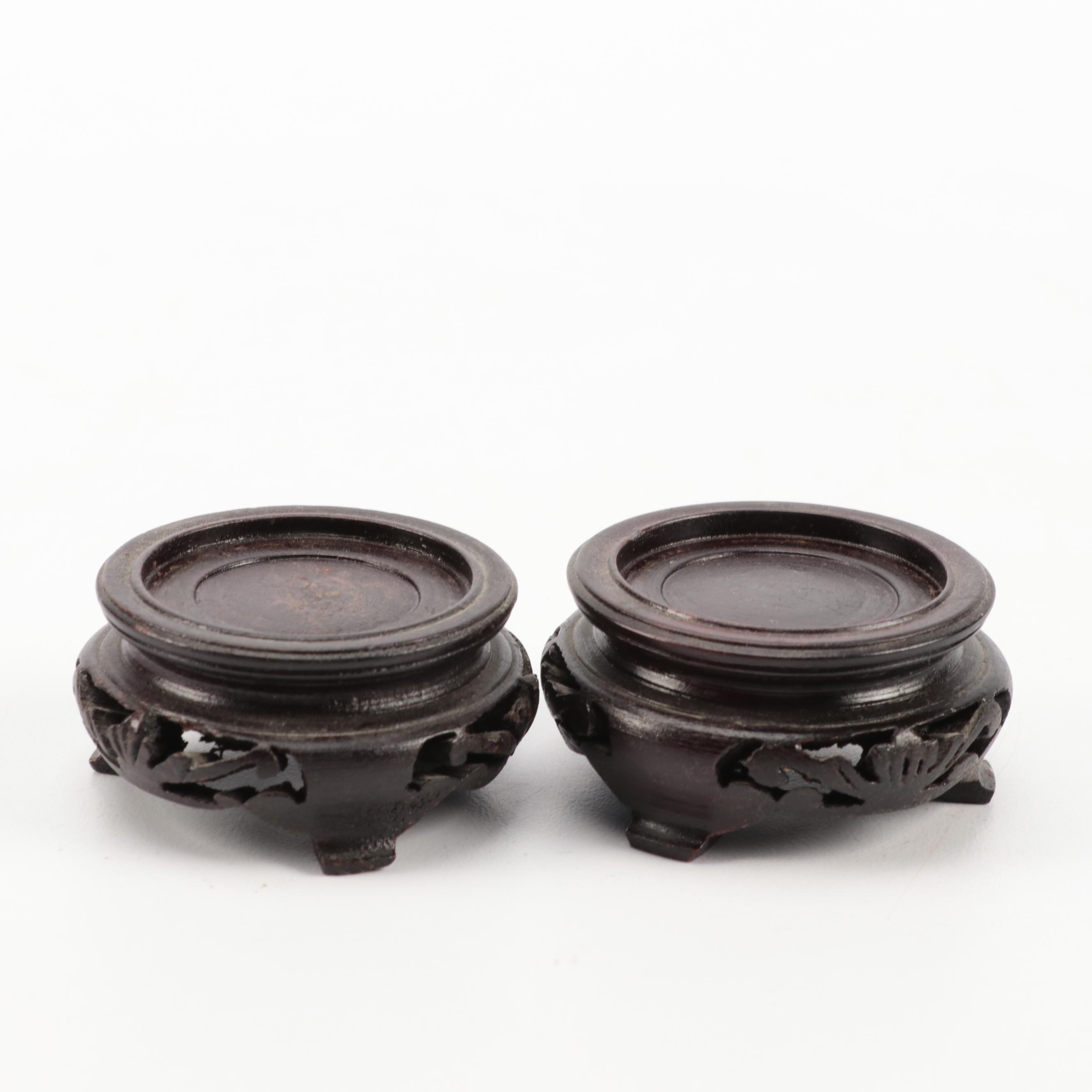 Chinese Cloisonne Vases with Stands