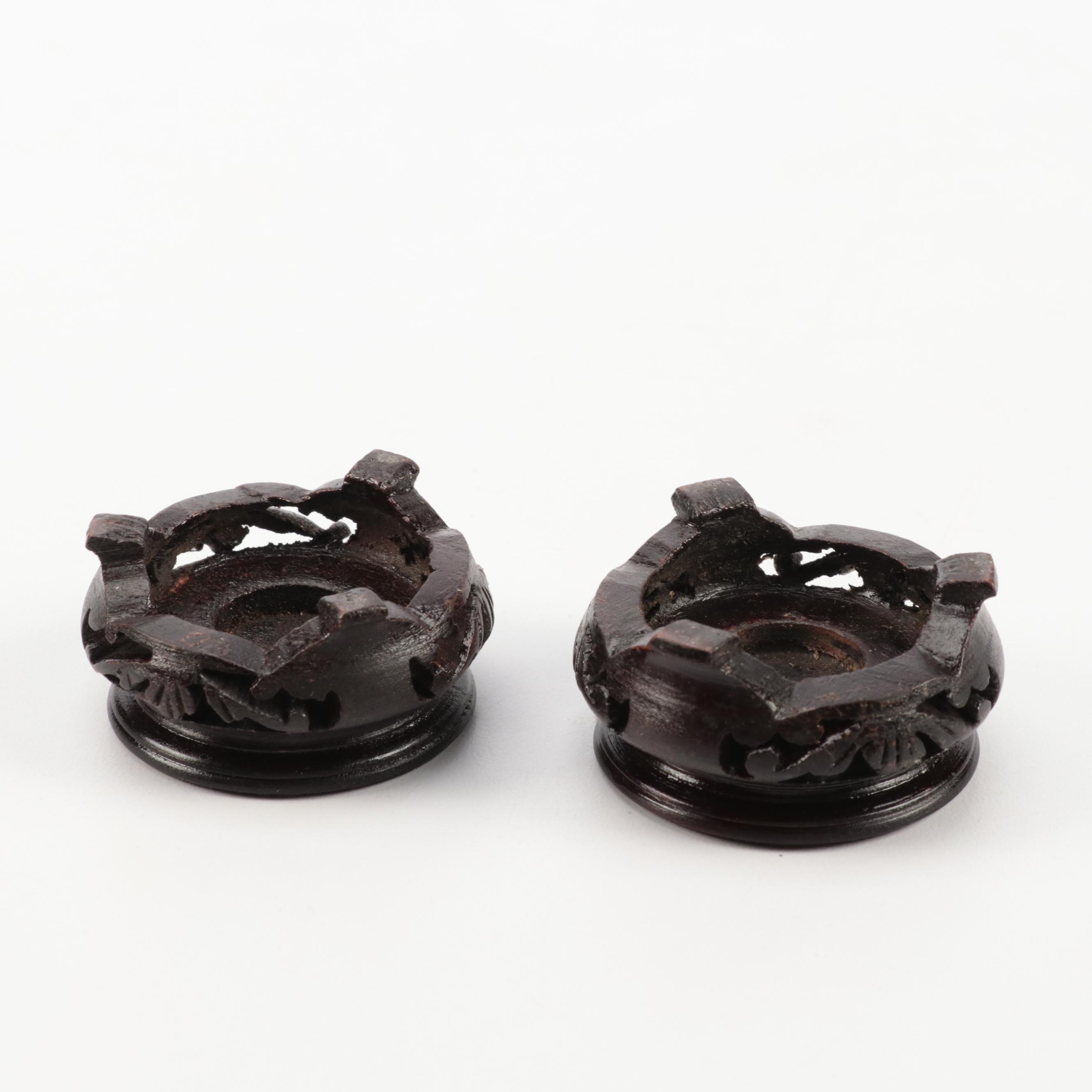 Chinese Cloisonne Vases with Stands