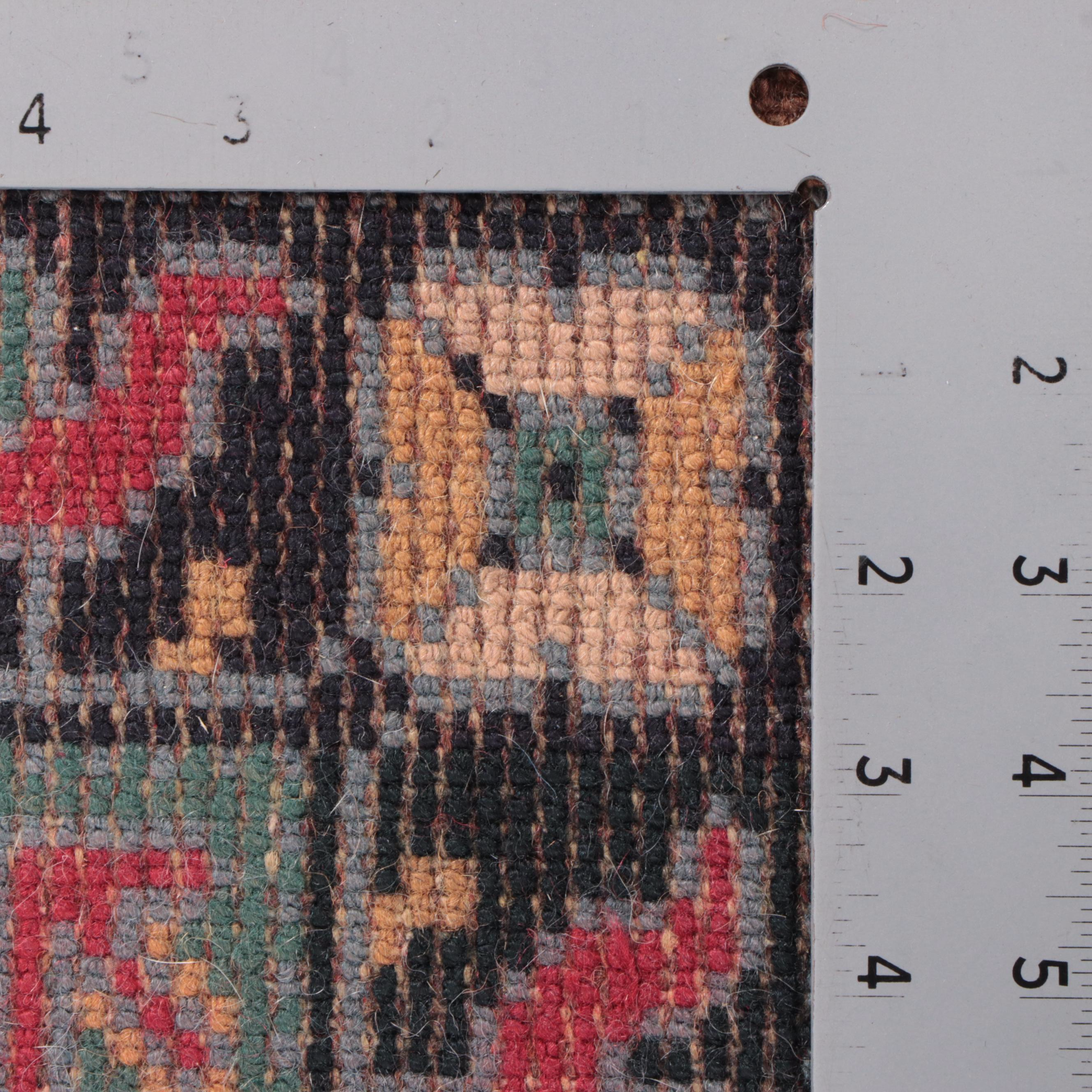 3'1 x 6'1 Hand-Knotted Caucasian Kazak Area Rug