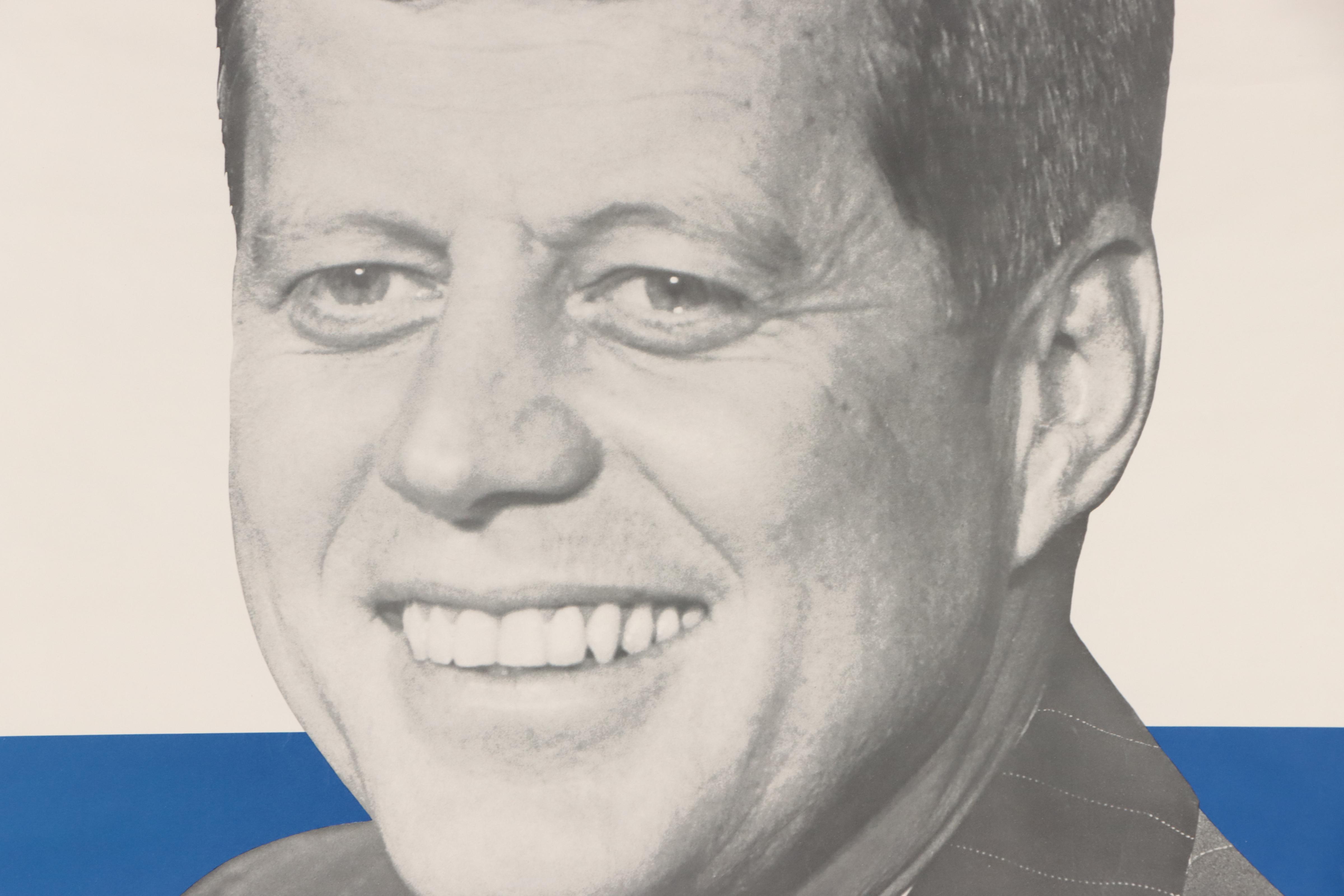 John F. Kennedy Presidential Campaign Poster, 1960s