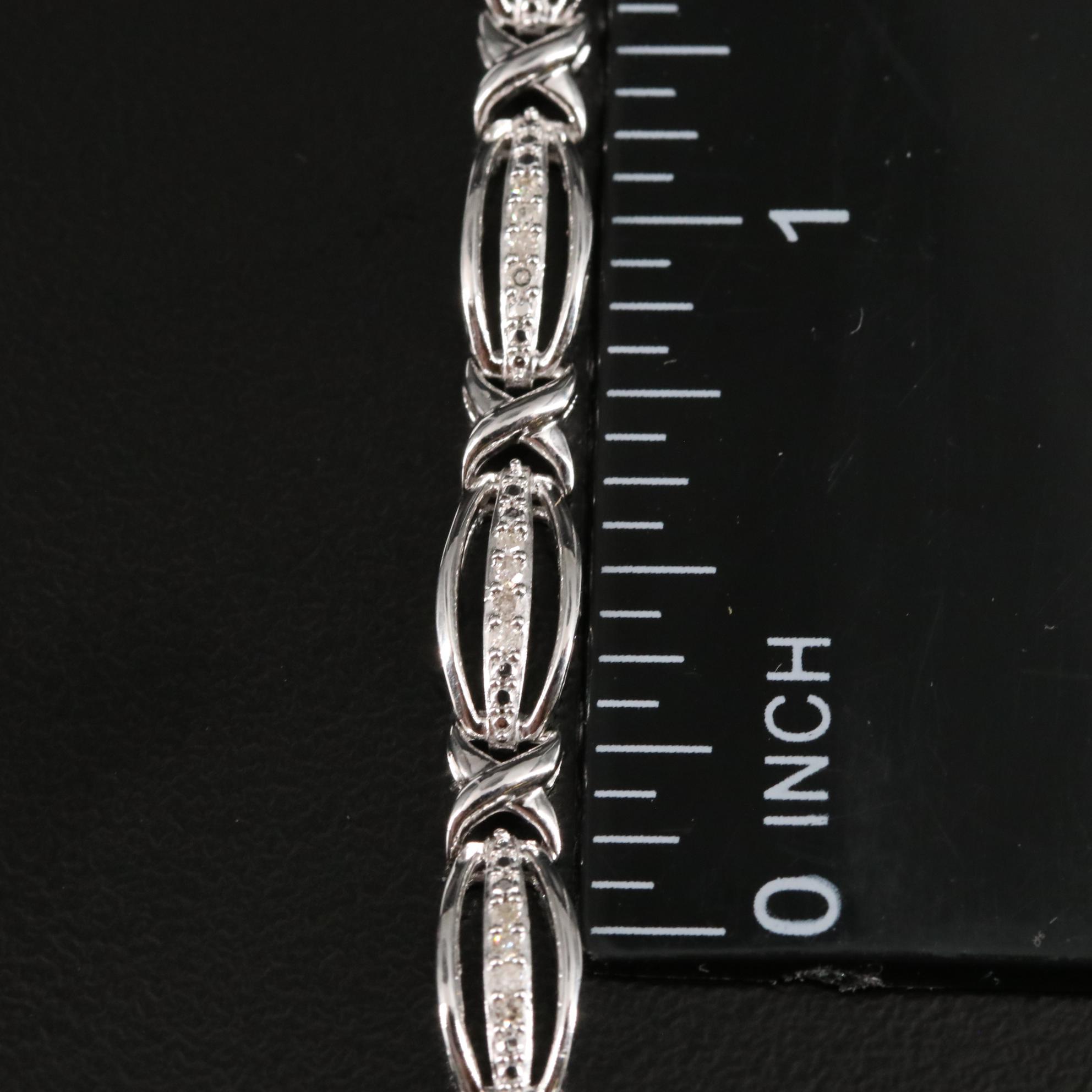 Sterling 0.26 CTW Diamond Bracelet