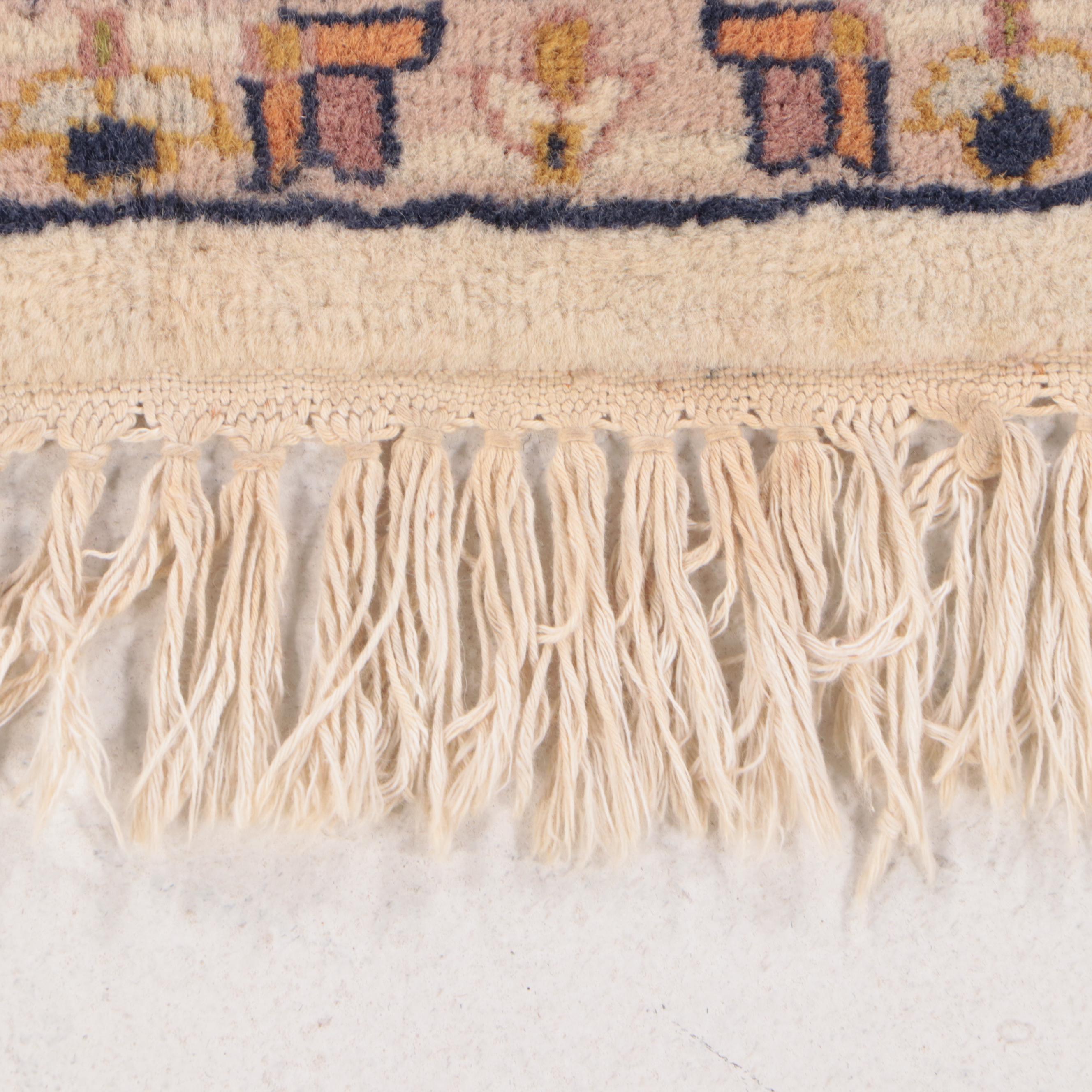 4' x 6'11 Hand-Knotted Indo-Persian Area Rug