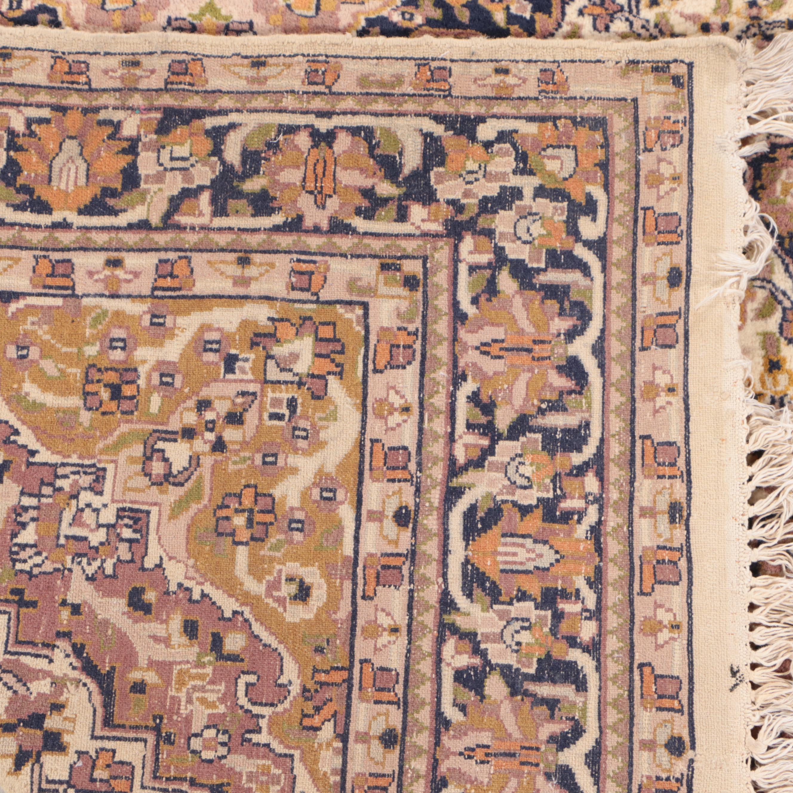 4' x 6'11 Hand-Knotted Indo-Persian Area Rug