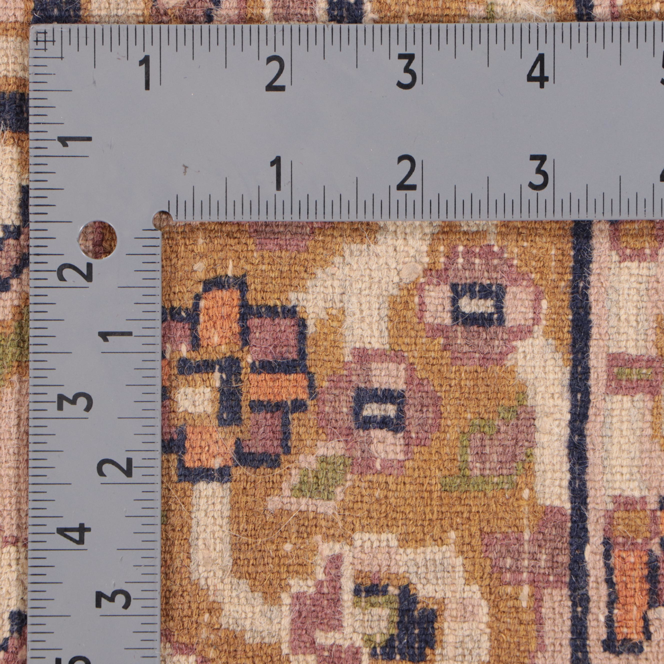 4' x 6'11 Hand-Knotted Indo-Persian Area Rug