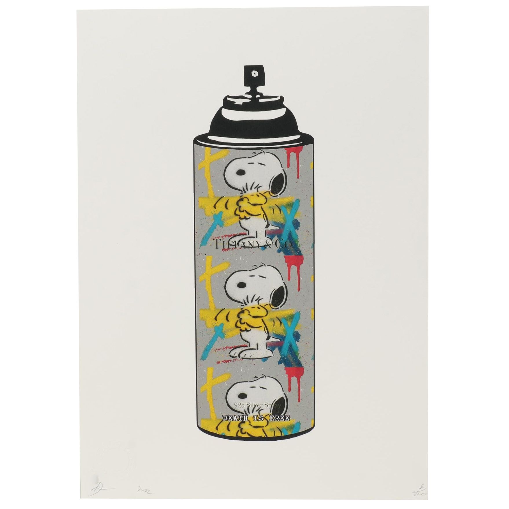 Death NYC Pop Art Graphic Print with Snoopy, 2022