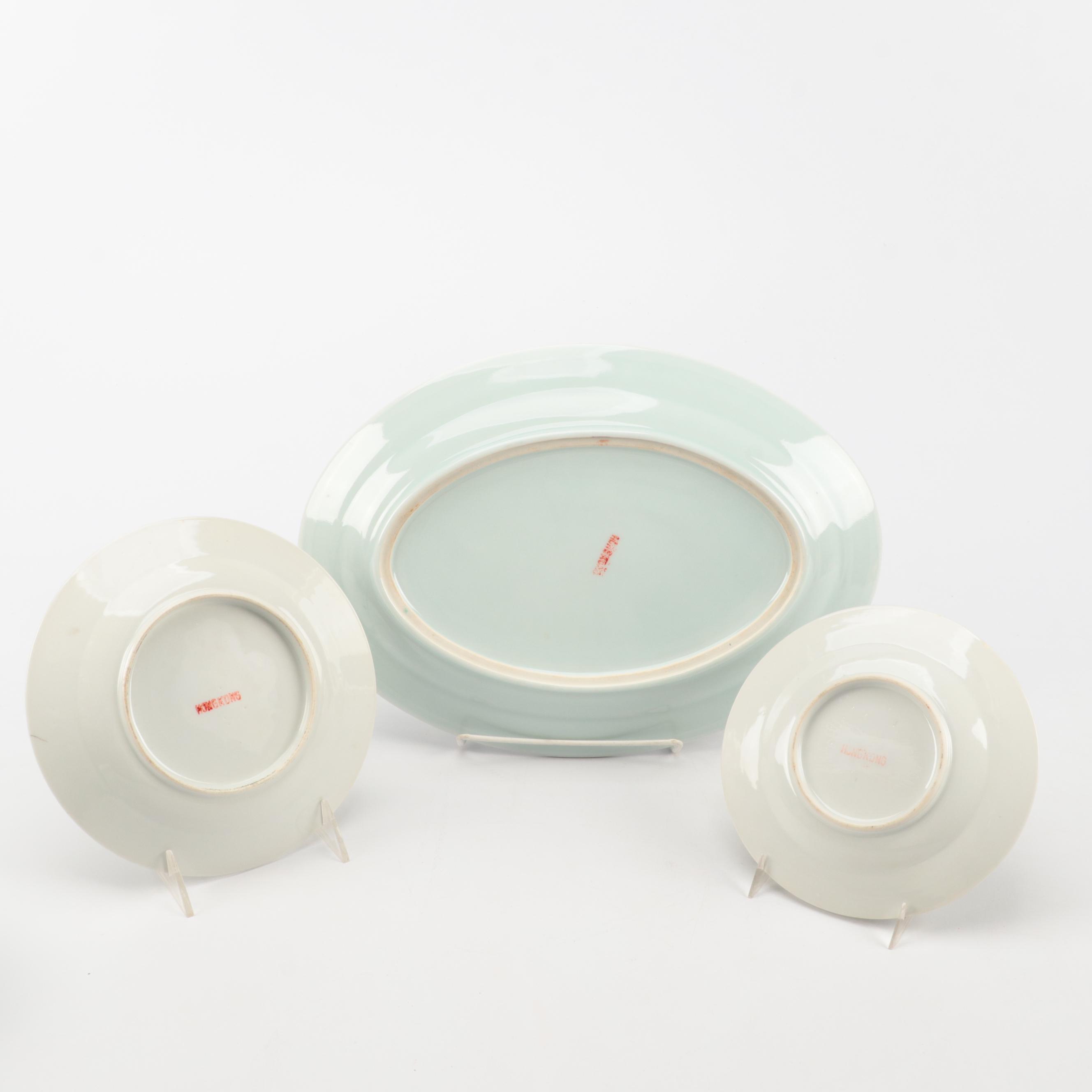 Chinese Teal Porcelain Dinnerware